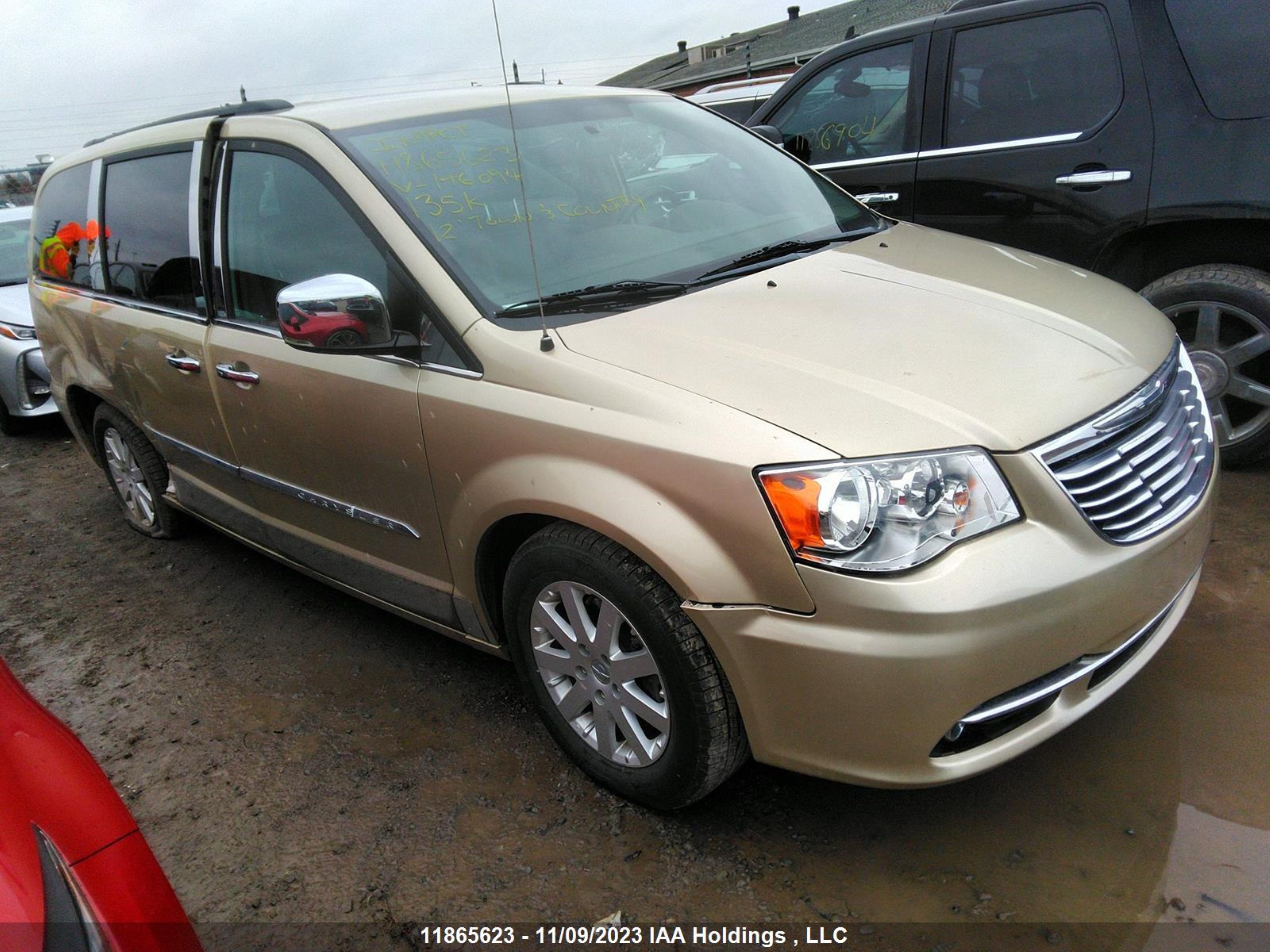 chrysler town & country 2012 2c4rc1cg7cr146094