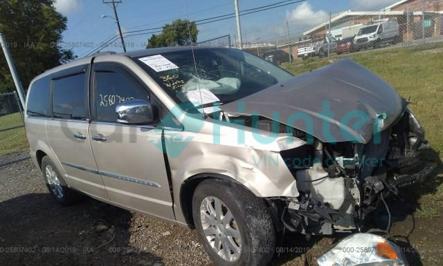 chrysler town and country 2012 2c4rc1cg9cr338777