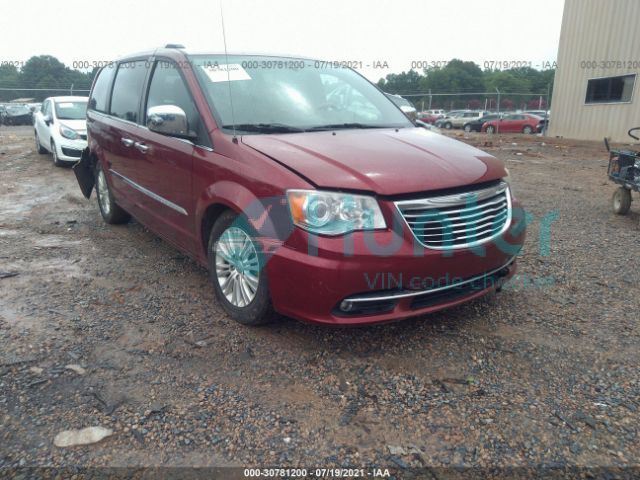 chrysler town & country 2013 2c4rc1gg6dr677458