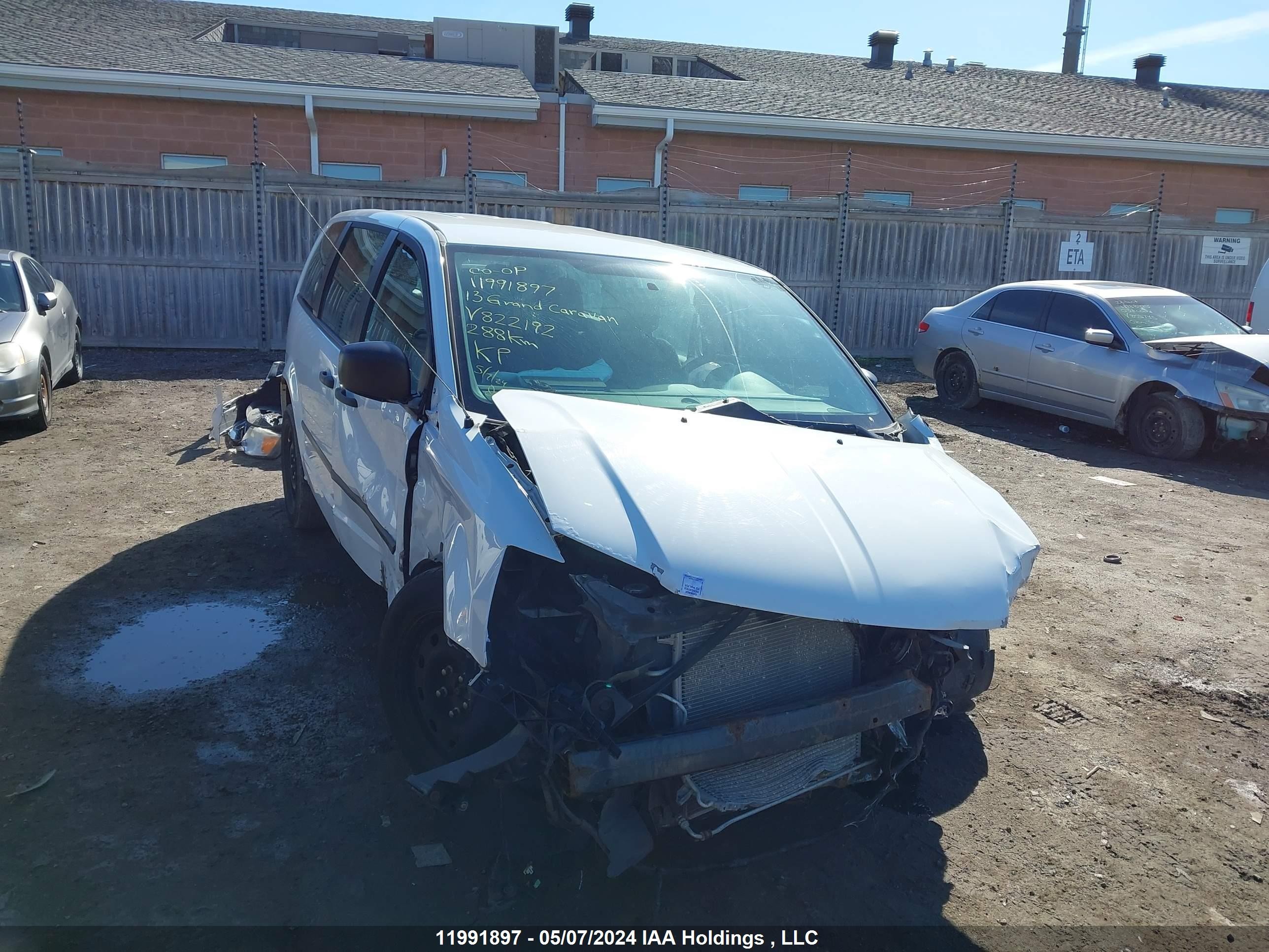 dodge caravan 2013 2c4rdgbg9dr822192