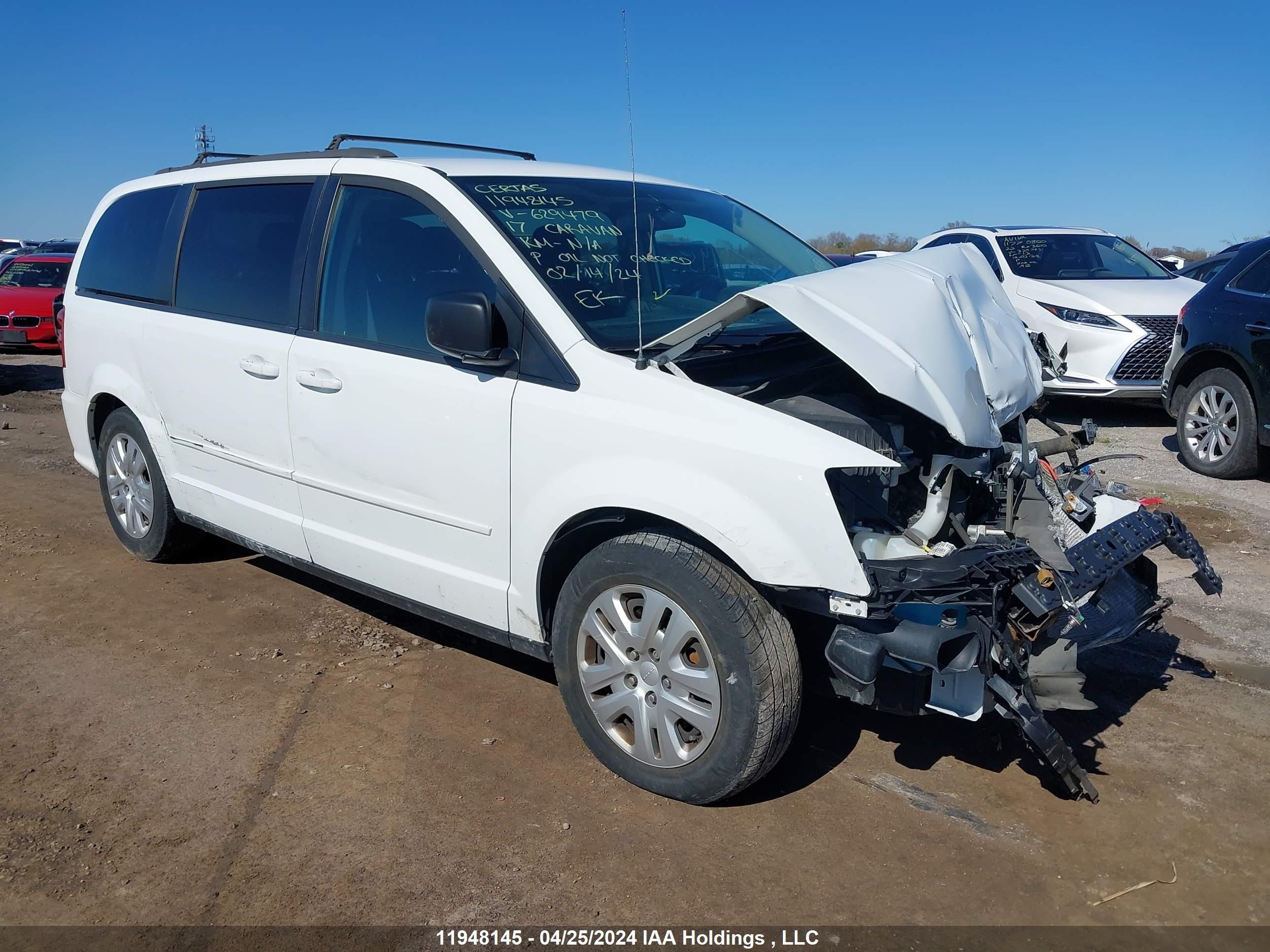 dodge caravan 2017 2c4rdgbg9hr629479