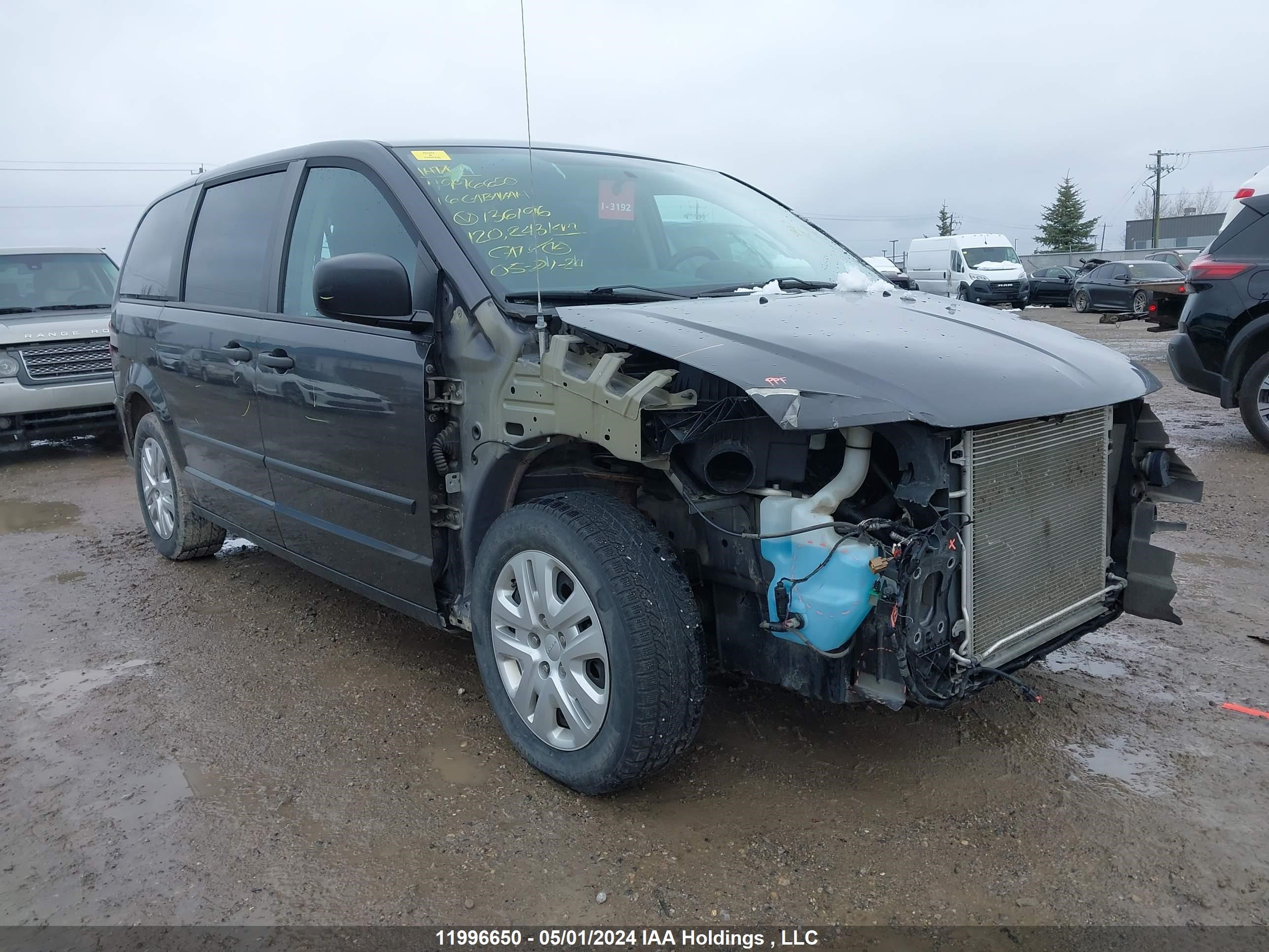 dodge caravan 2016 2c4rdgbgxgr136196