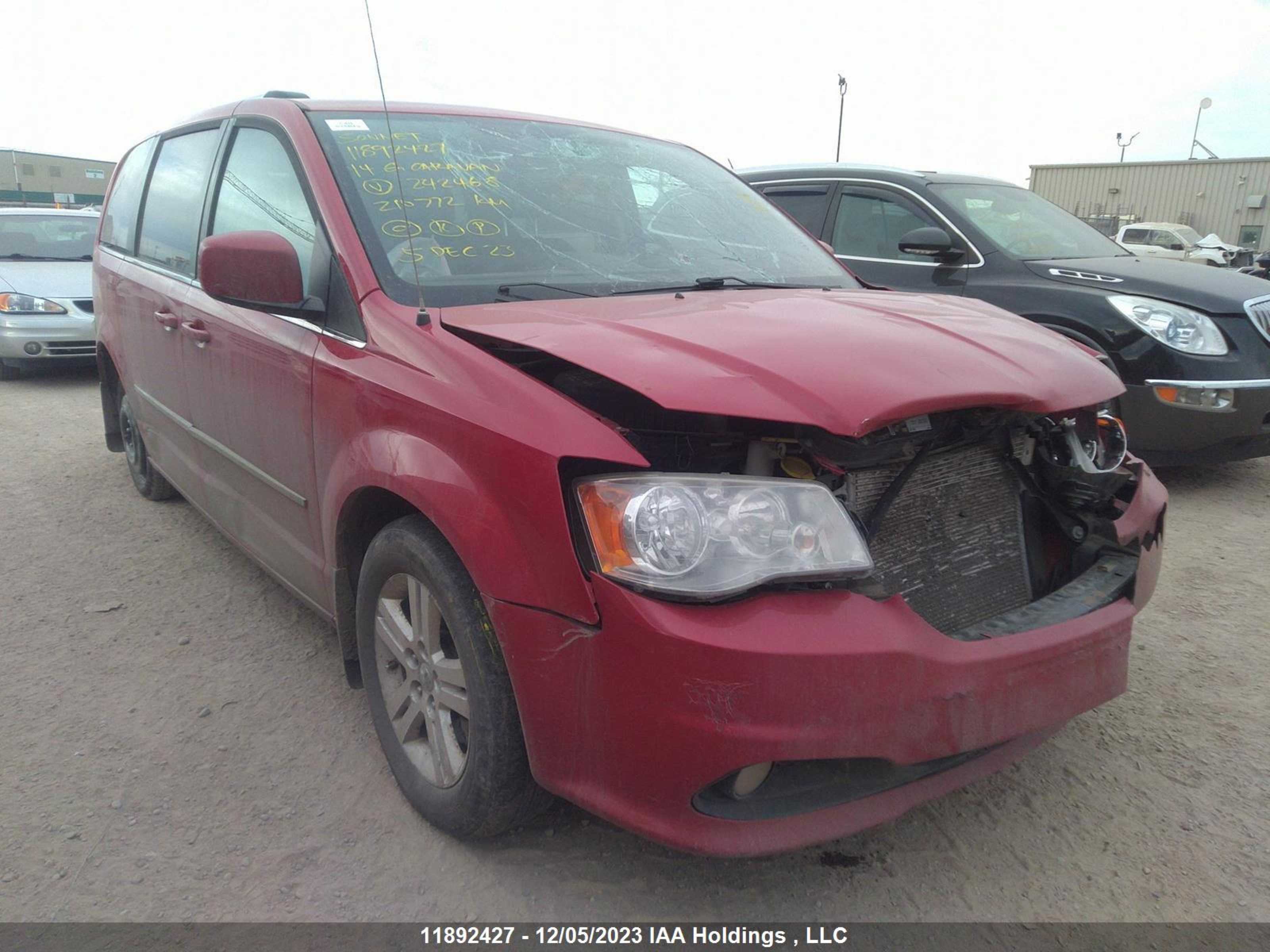 dodge caravan 2014 2c4rdgdg7er242468