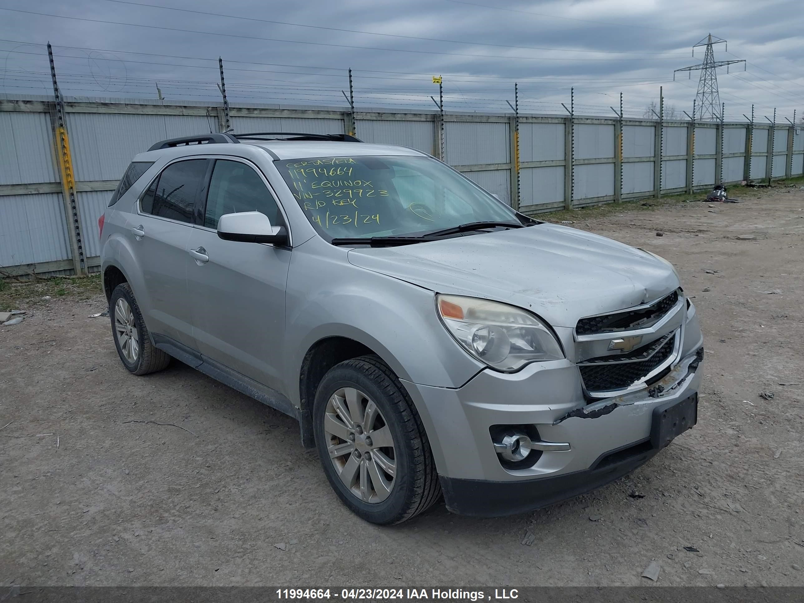 chevrolet equinox 2011 2cnflpe58b6329923