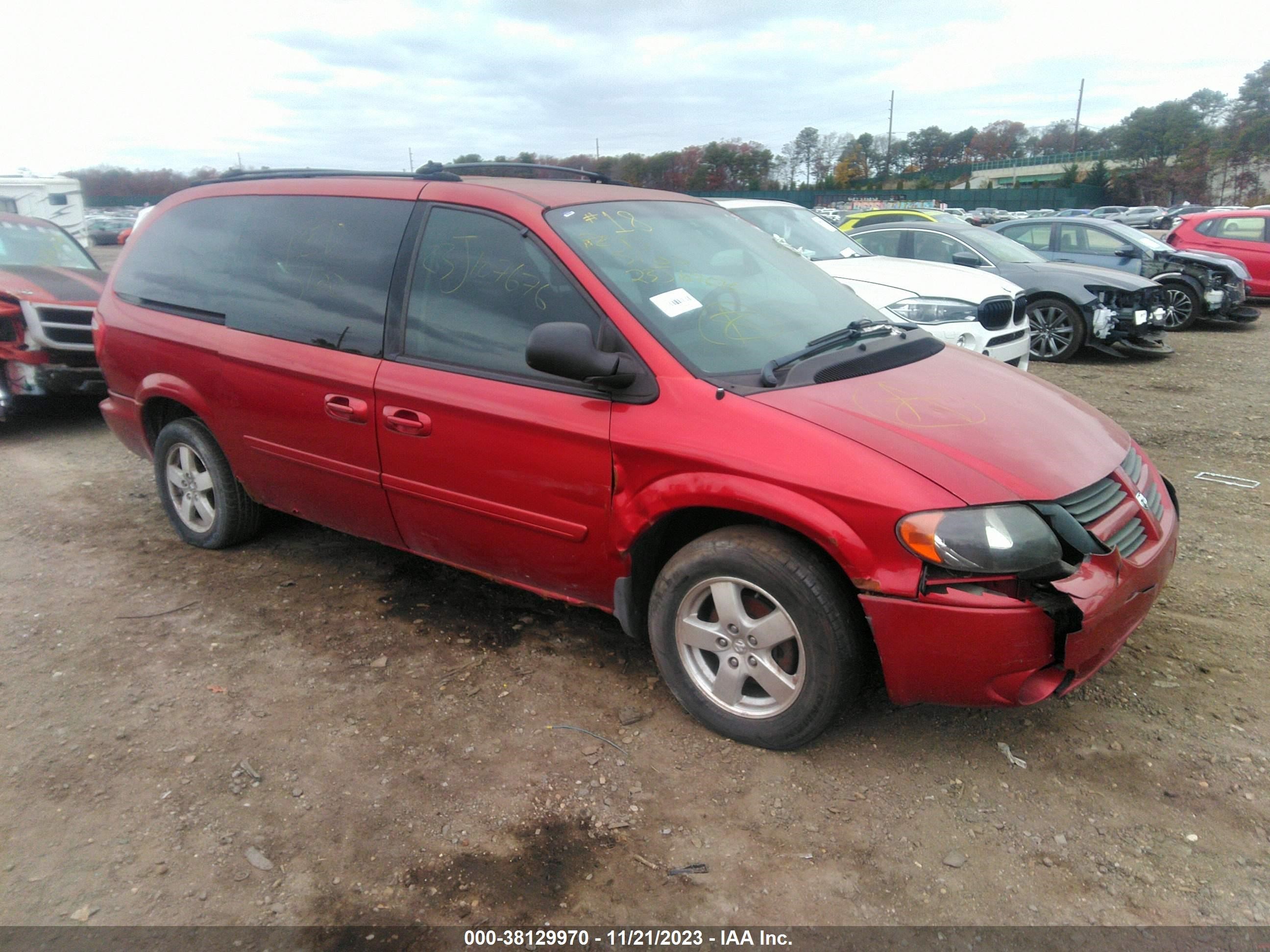 dodge caravan 2005 2d4gp44l25r169958