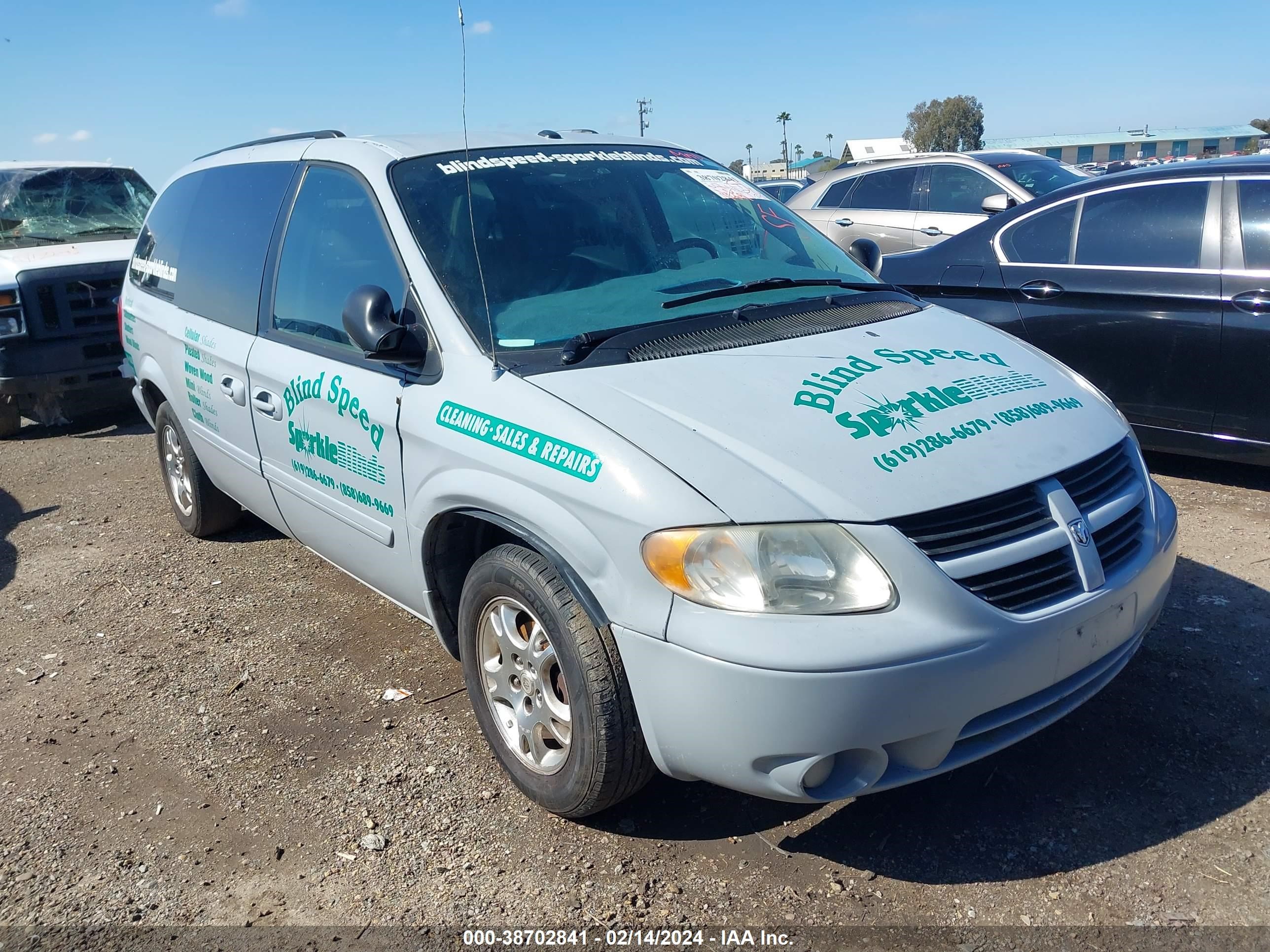 dodge caravan 2007 2d4gp44l27r149227