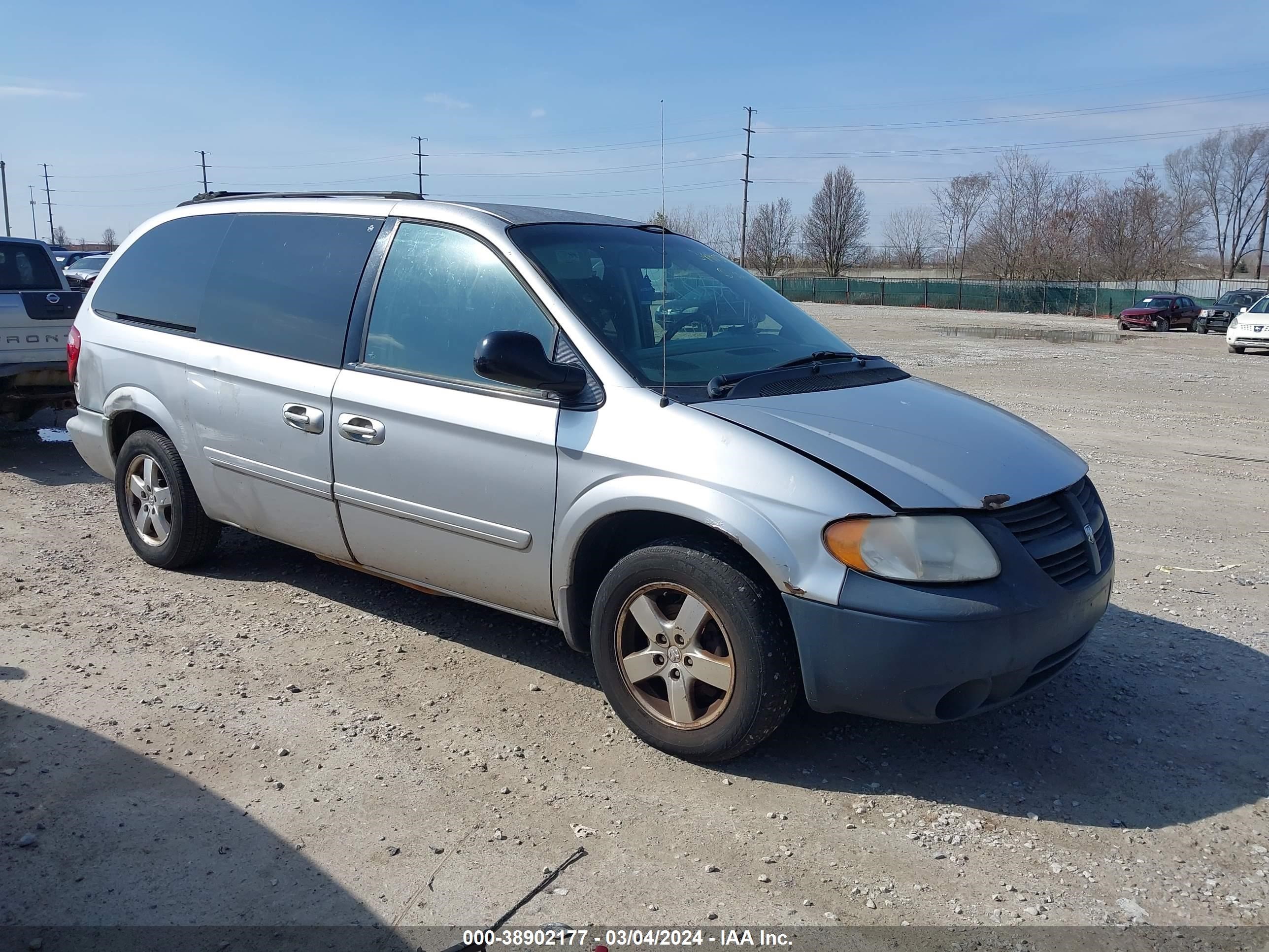 dodge caravan 2007 2d4gp44l37r166358