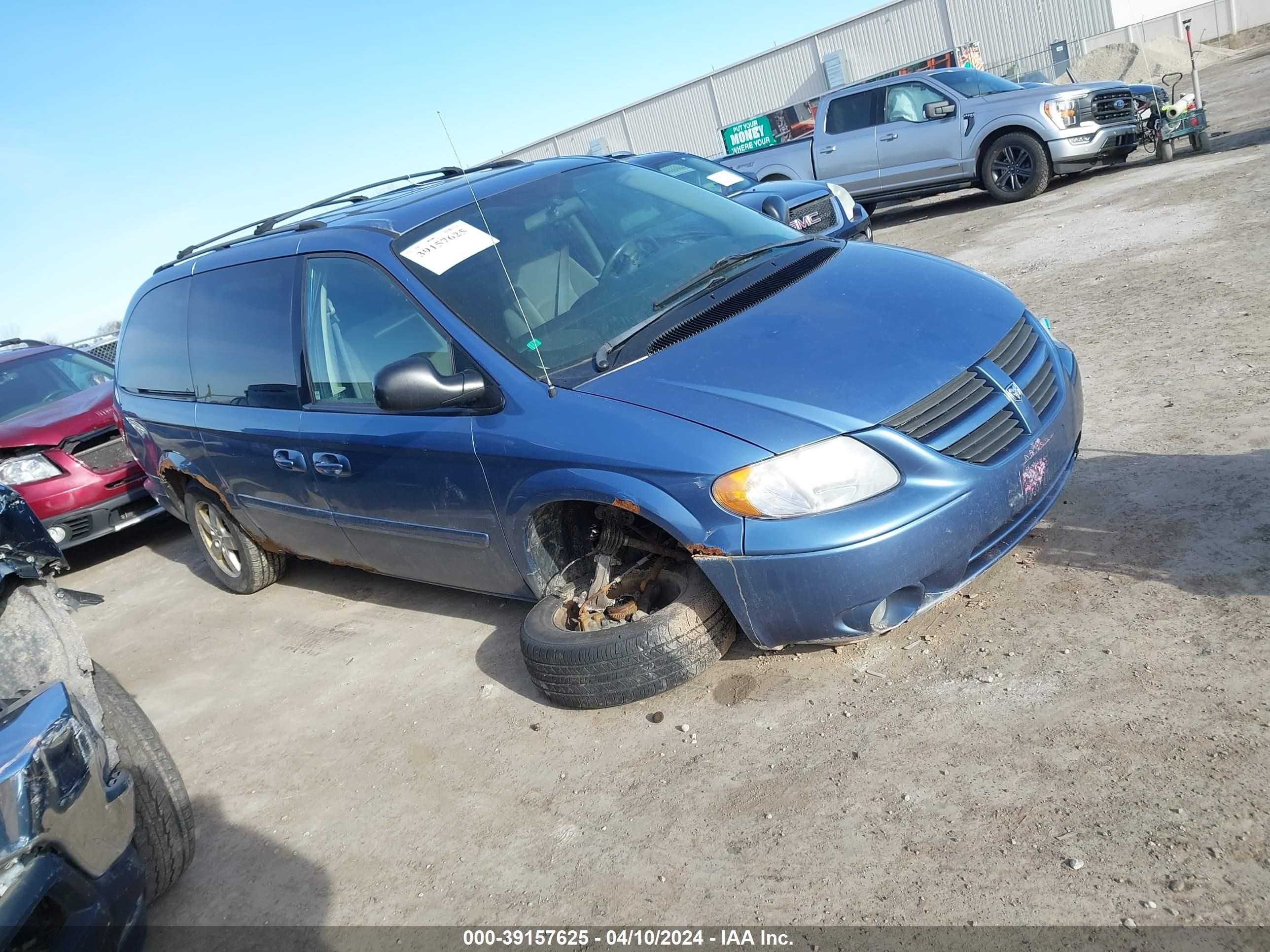 dodge caravan 2007 2d4gp44l47r266307