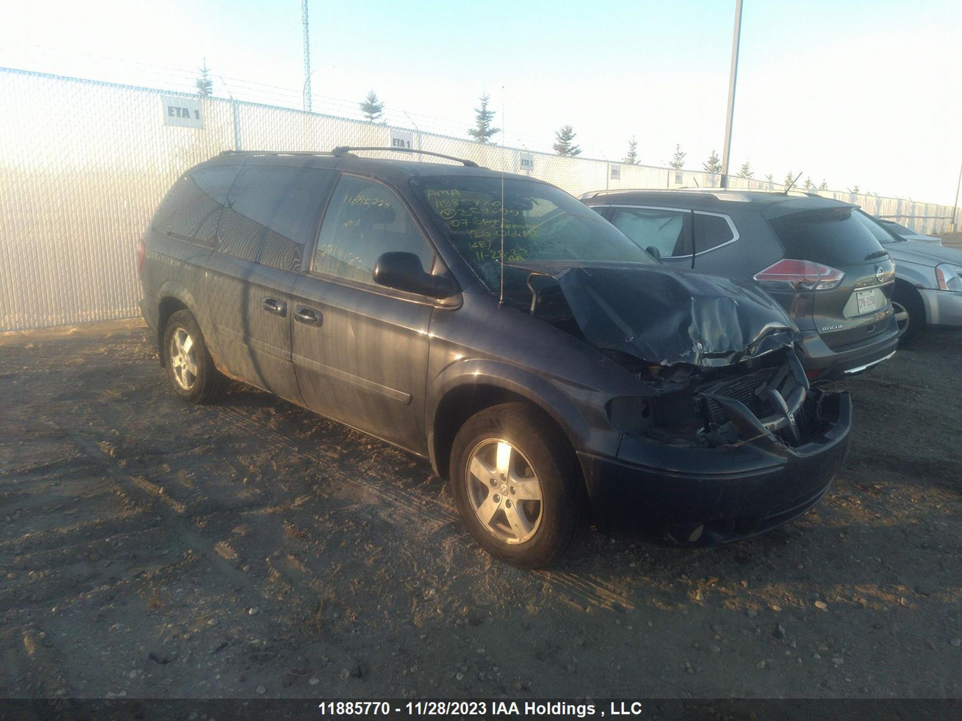 dodge caravan 2007 2d4gp44l87r359699