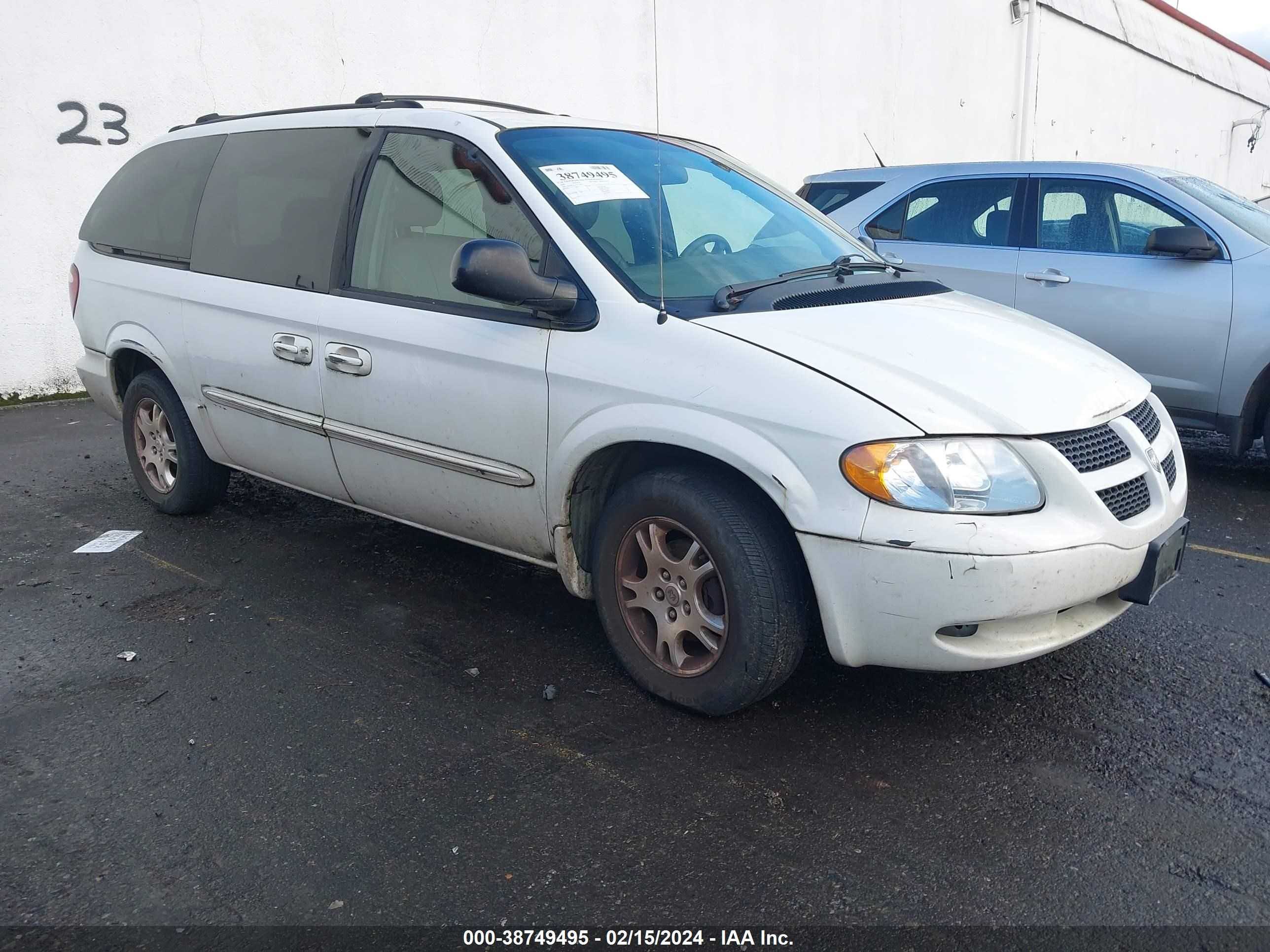 dodge caravan 2003 2d4gp74l13r124055