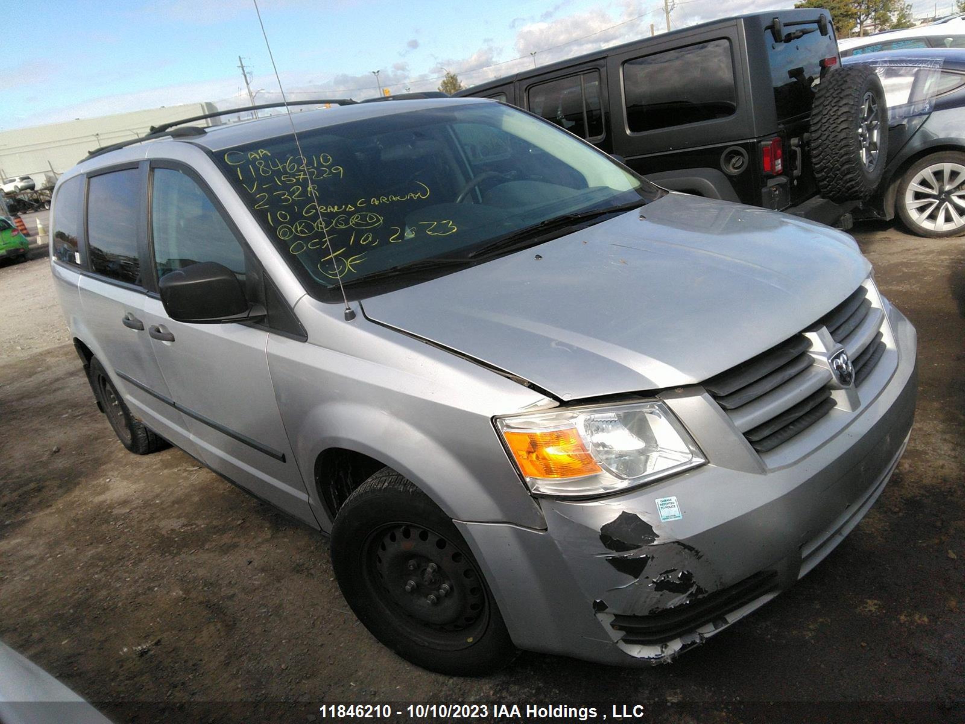 dodge caravan 2010 2d4rn4de3ar157229