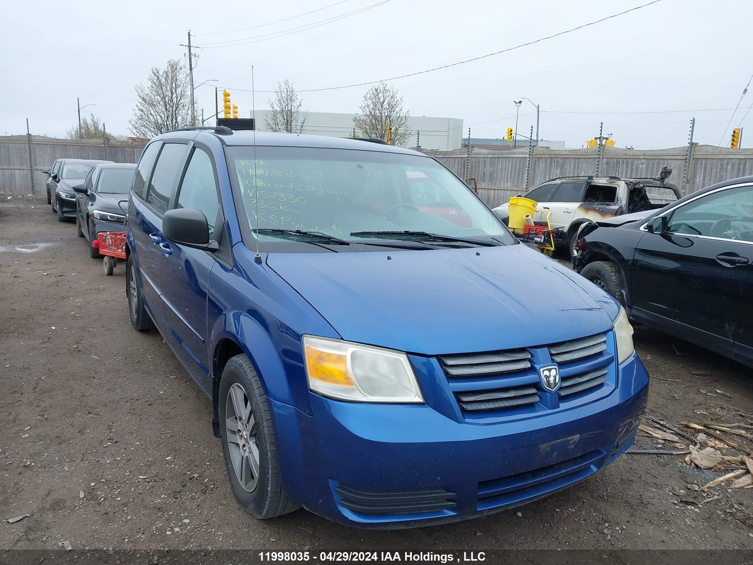 dodge caravan 2010 2d4rn4de3ar157330