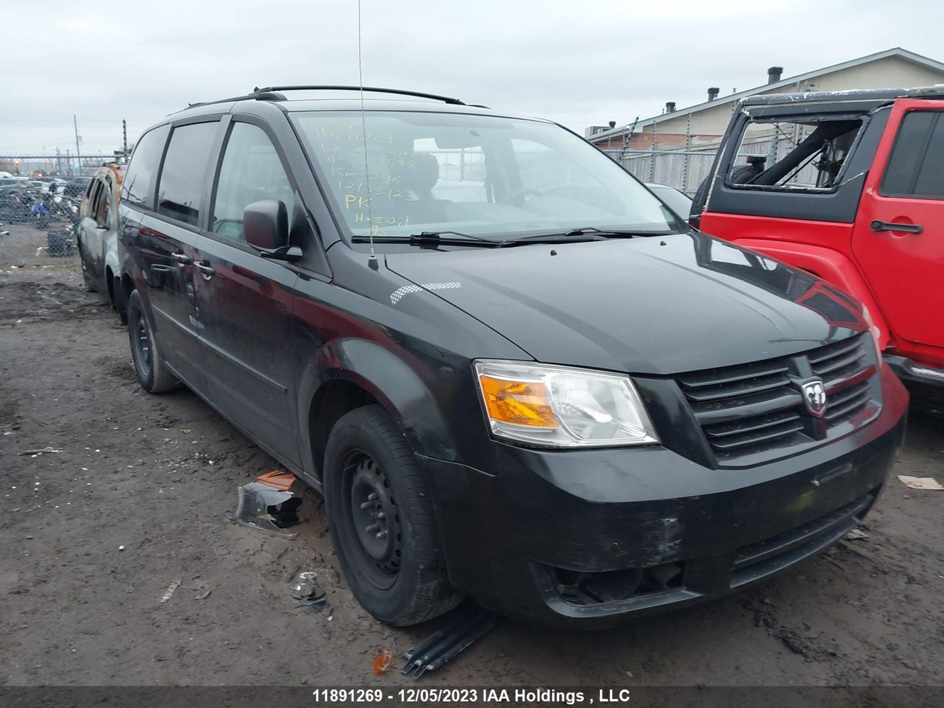 dodge caravan 2010 2d4rn4de5ar207998