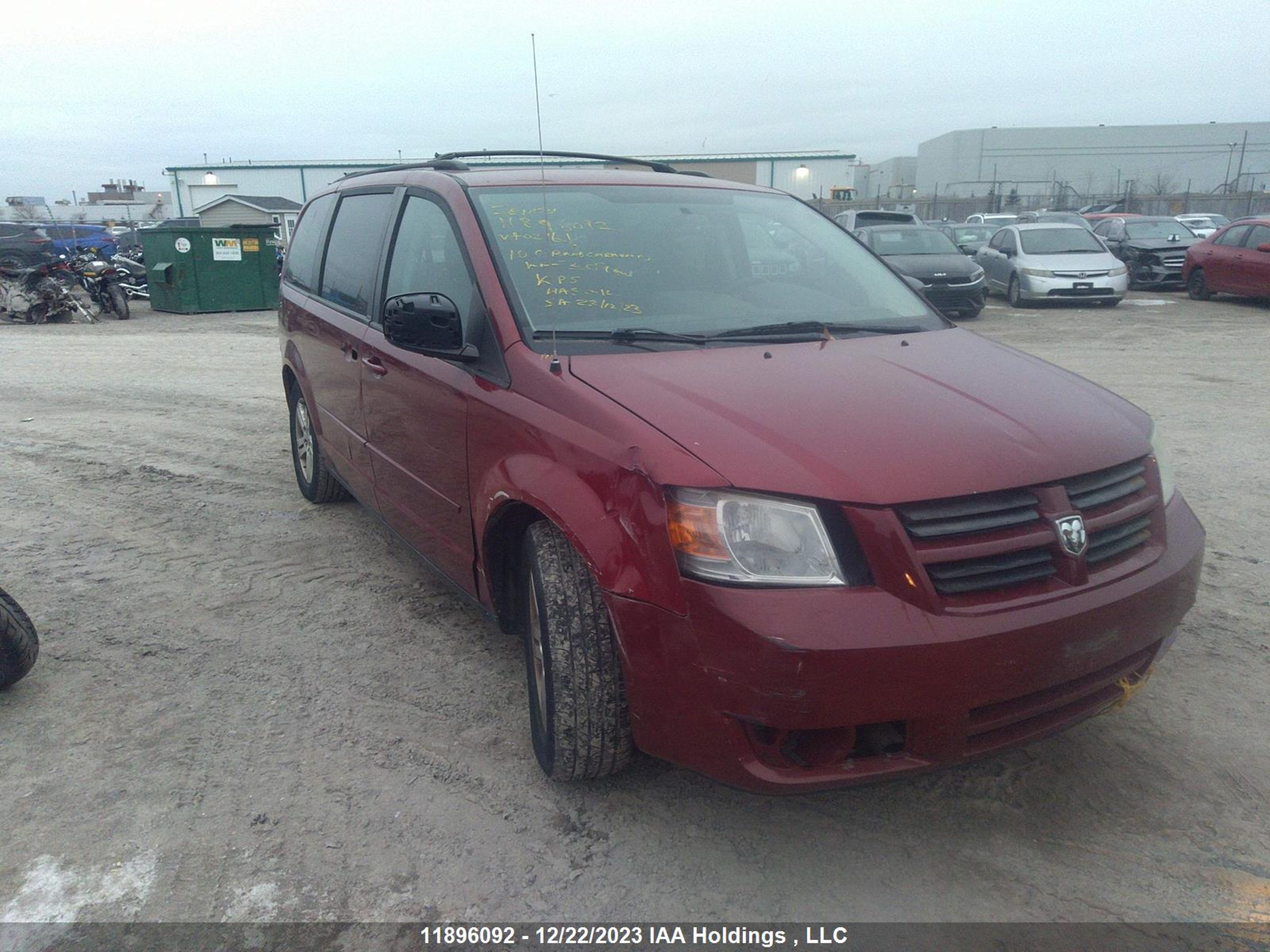 dodge caravan 2010 2d4rn4de5ar402161