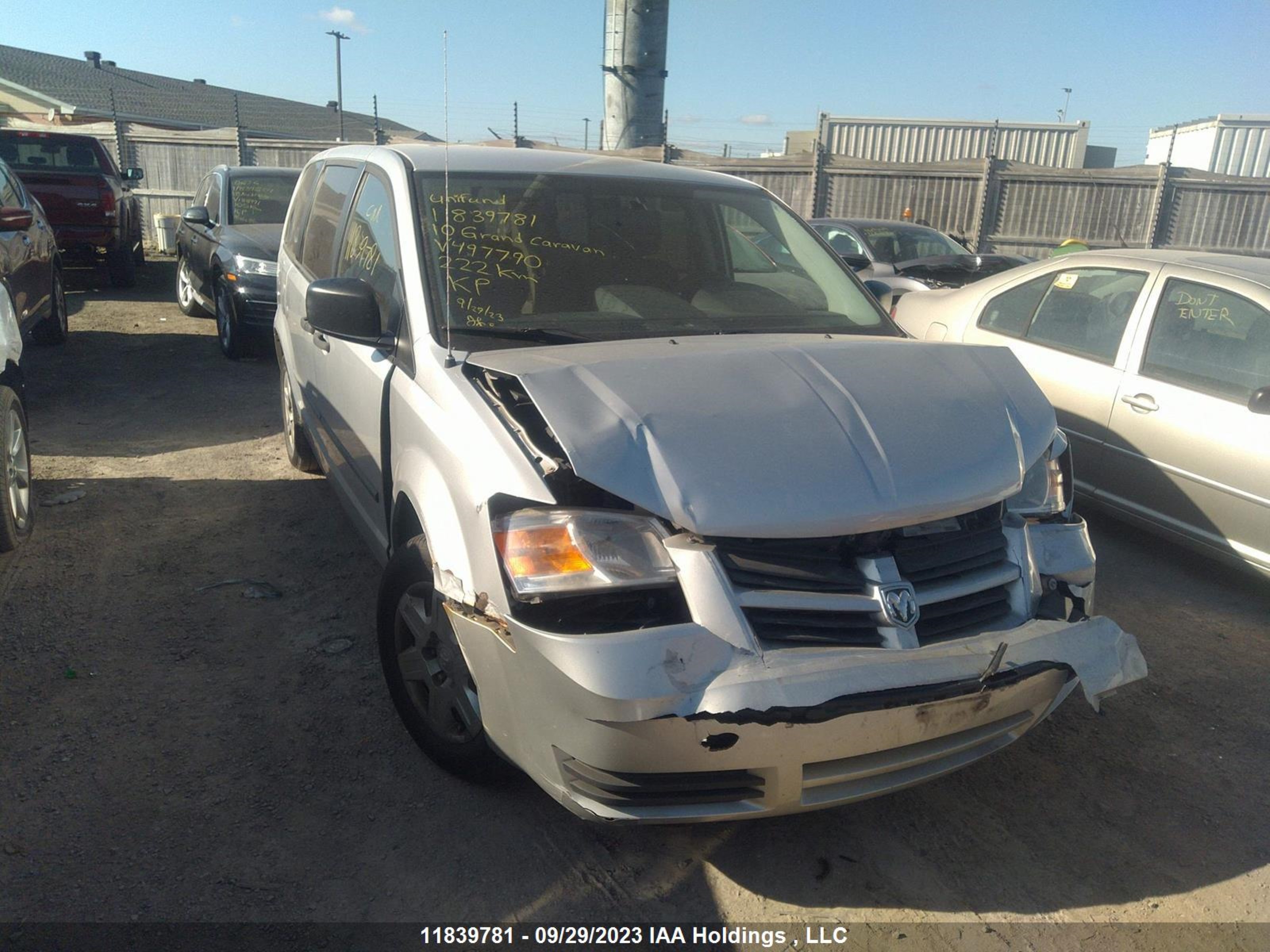 dodge caravan 2010 2d4rn4de5ar497790