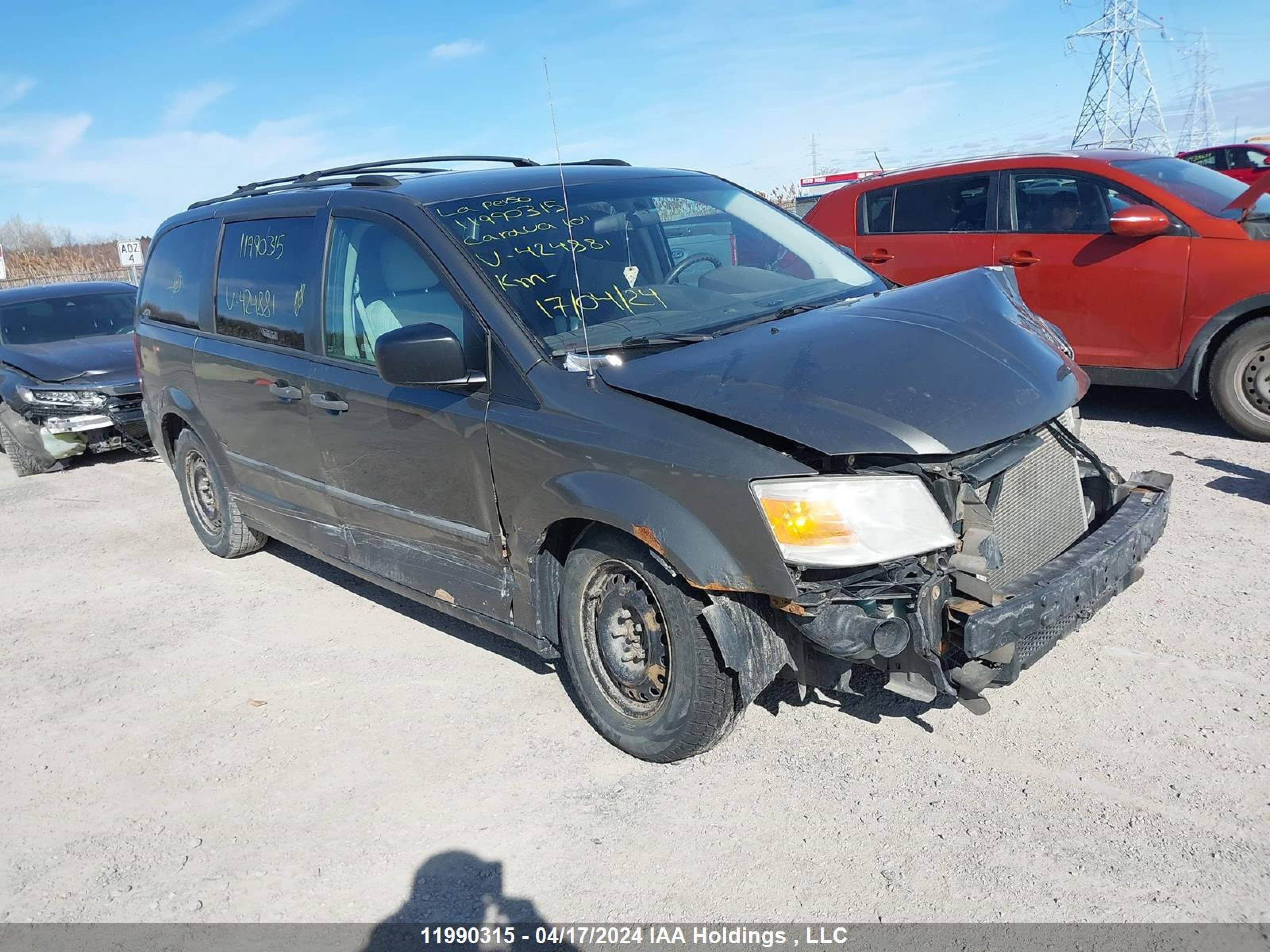 dodge caravan 2010 2d4rn4de6ar424881