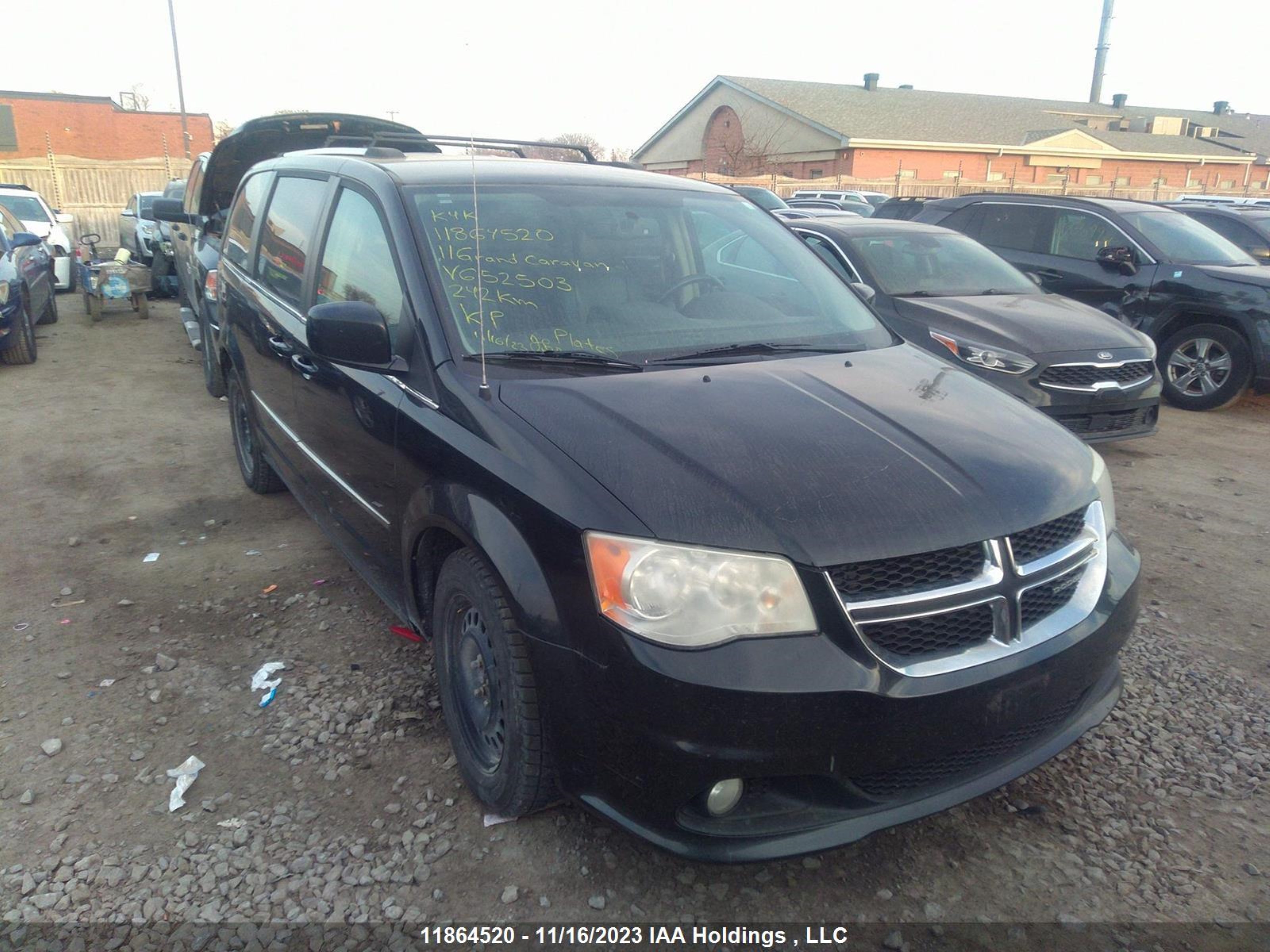 dodge caravan 2011 2d4rn5dg6br652503