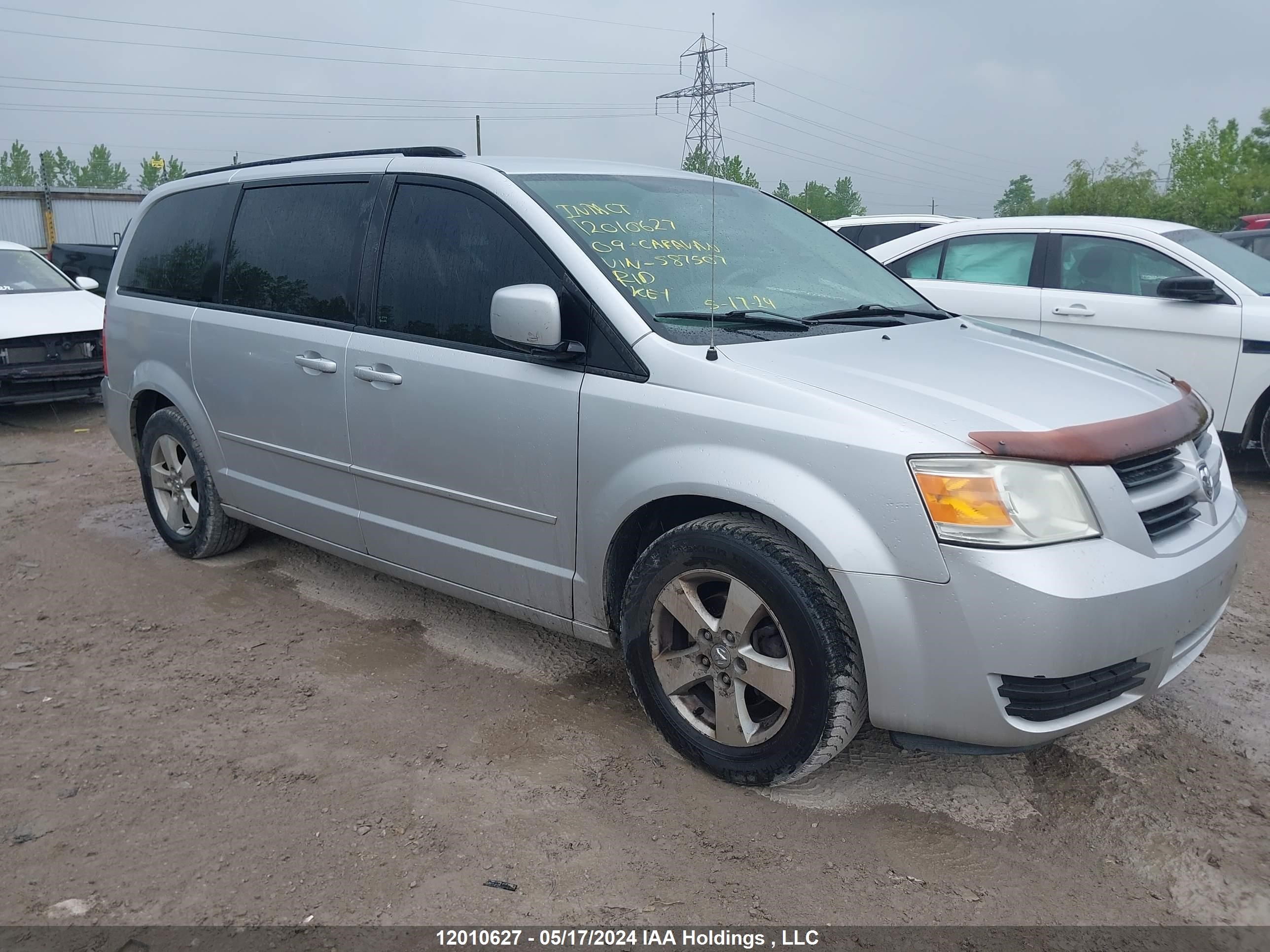 dodge caravan 2009 2d8hn44ex9r587507