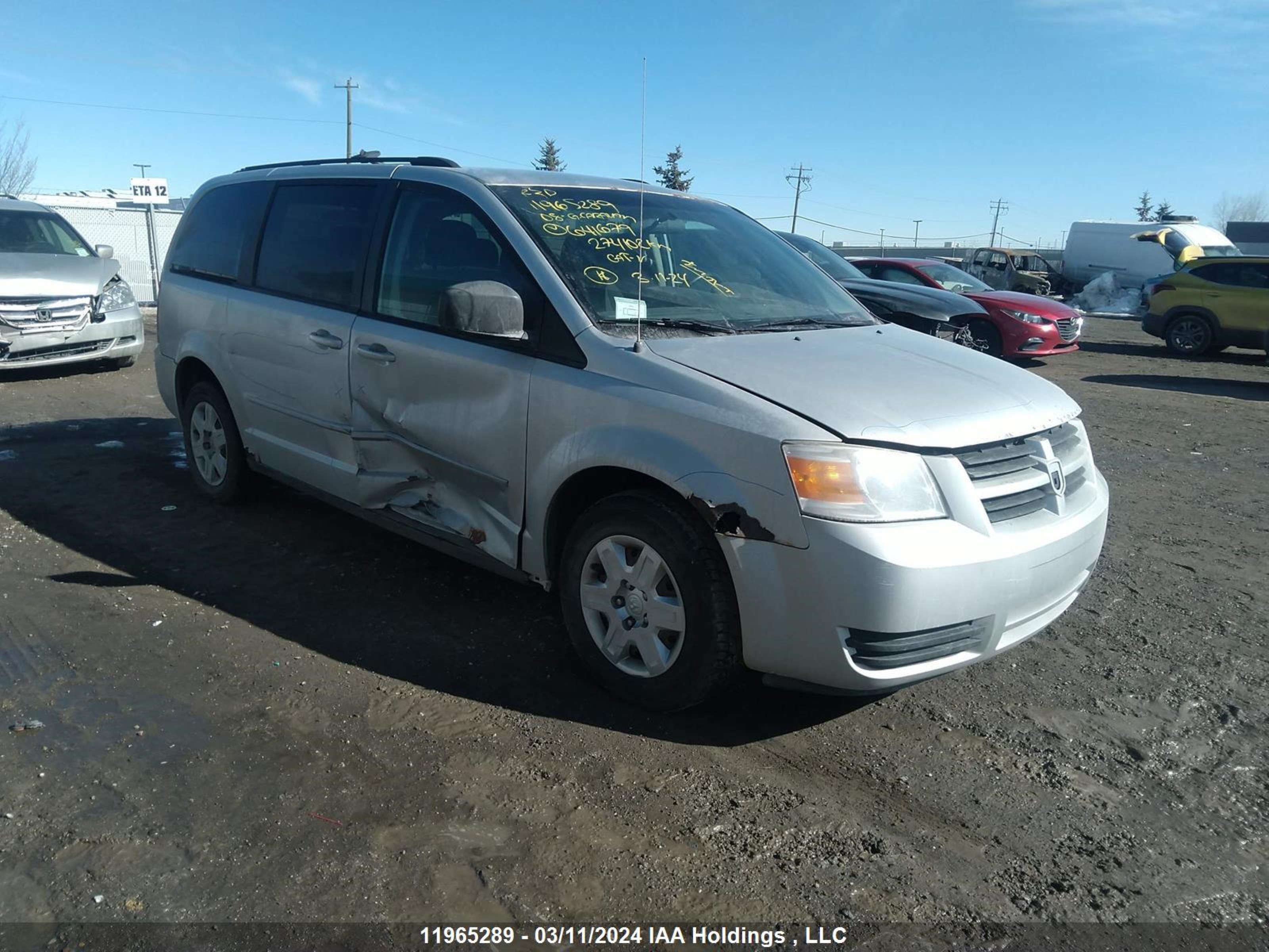 dodge caravan 2008 2d8hn44h28r641679