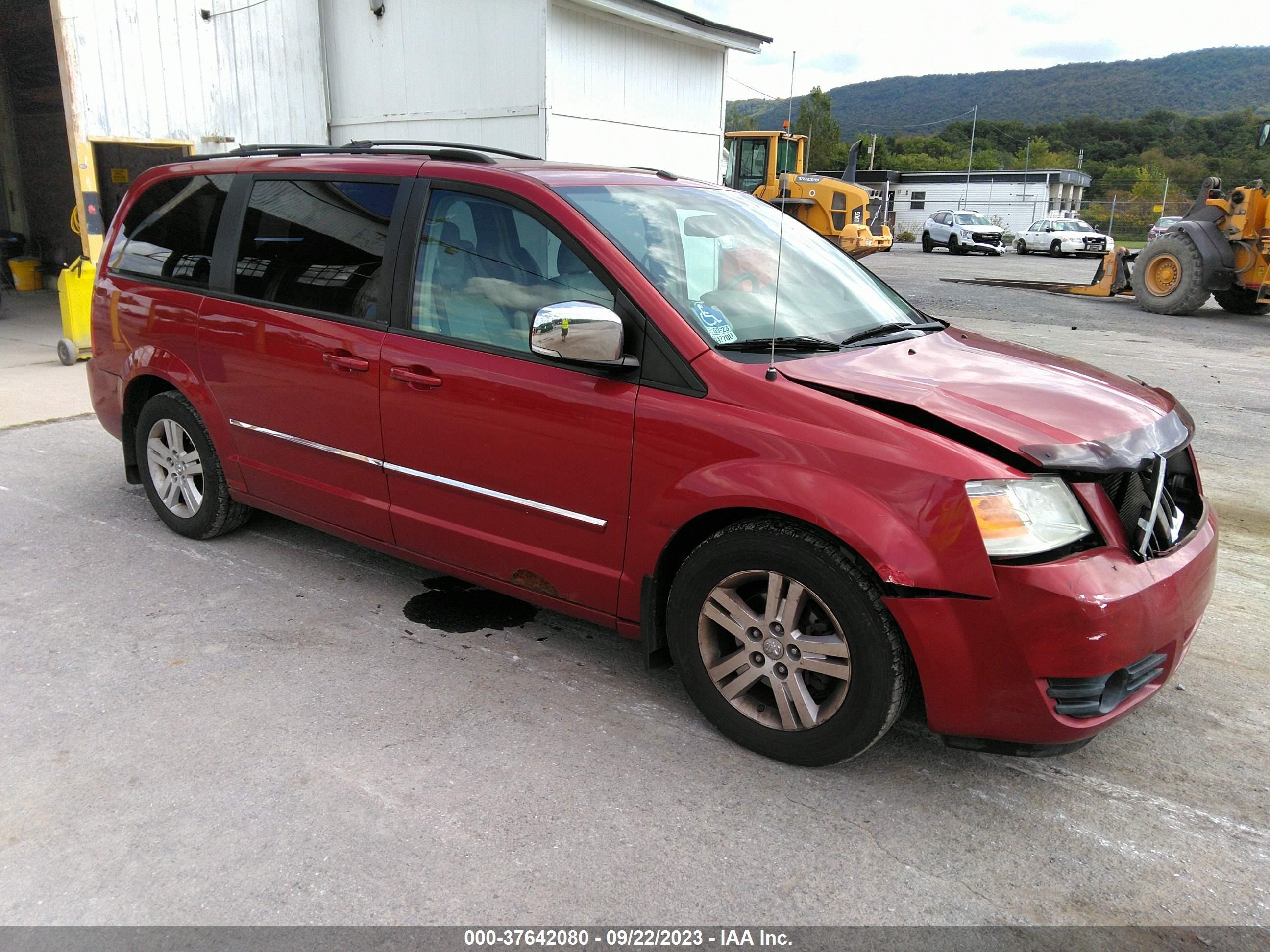 dodge caravan 2008 2d8hn54x38r719643