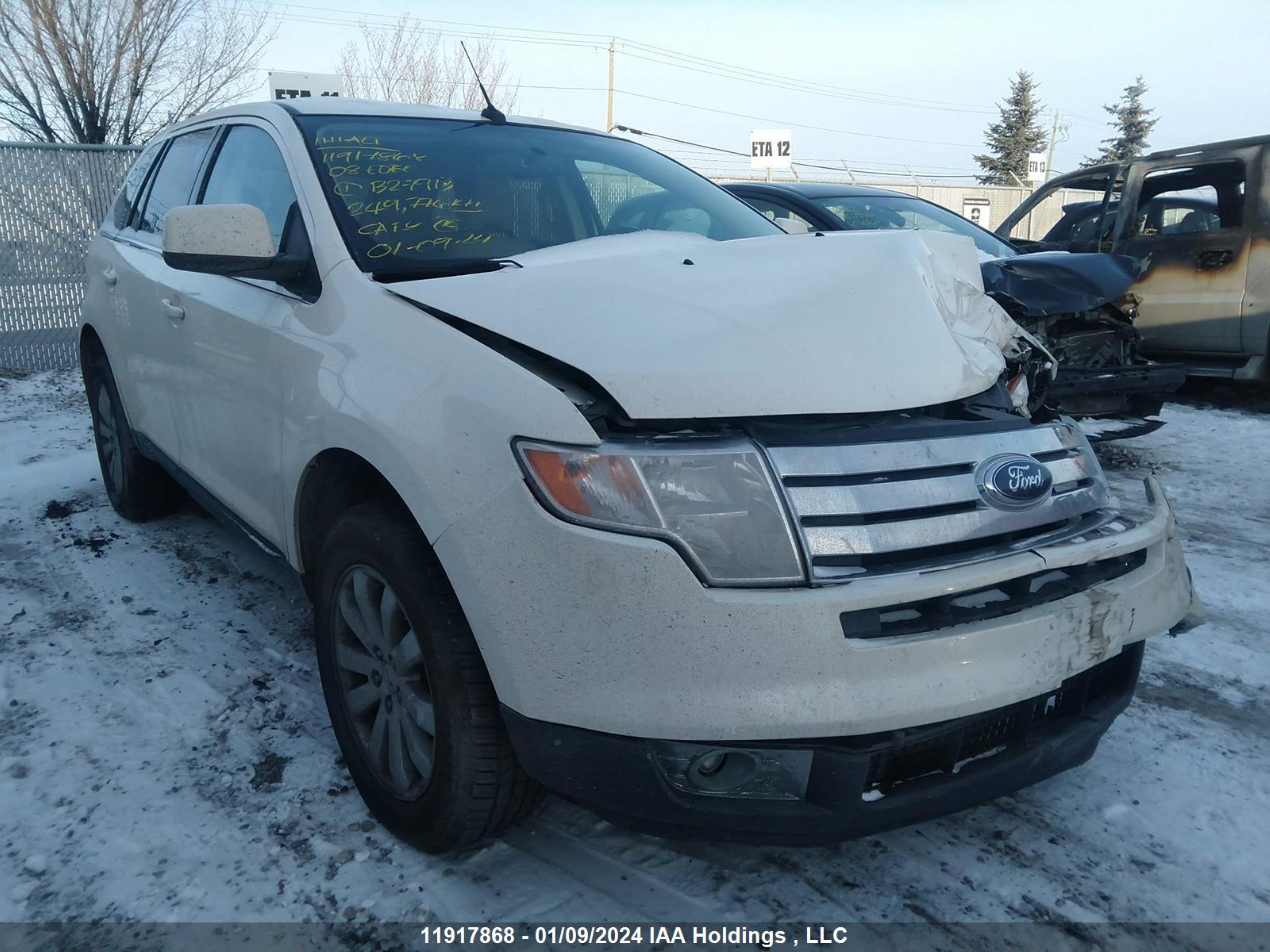 ford edge 2008 2fmdk49c18bb27913