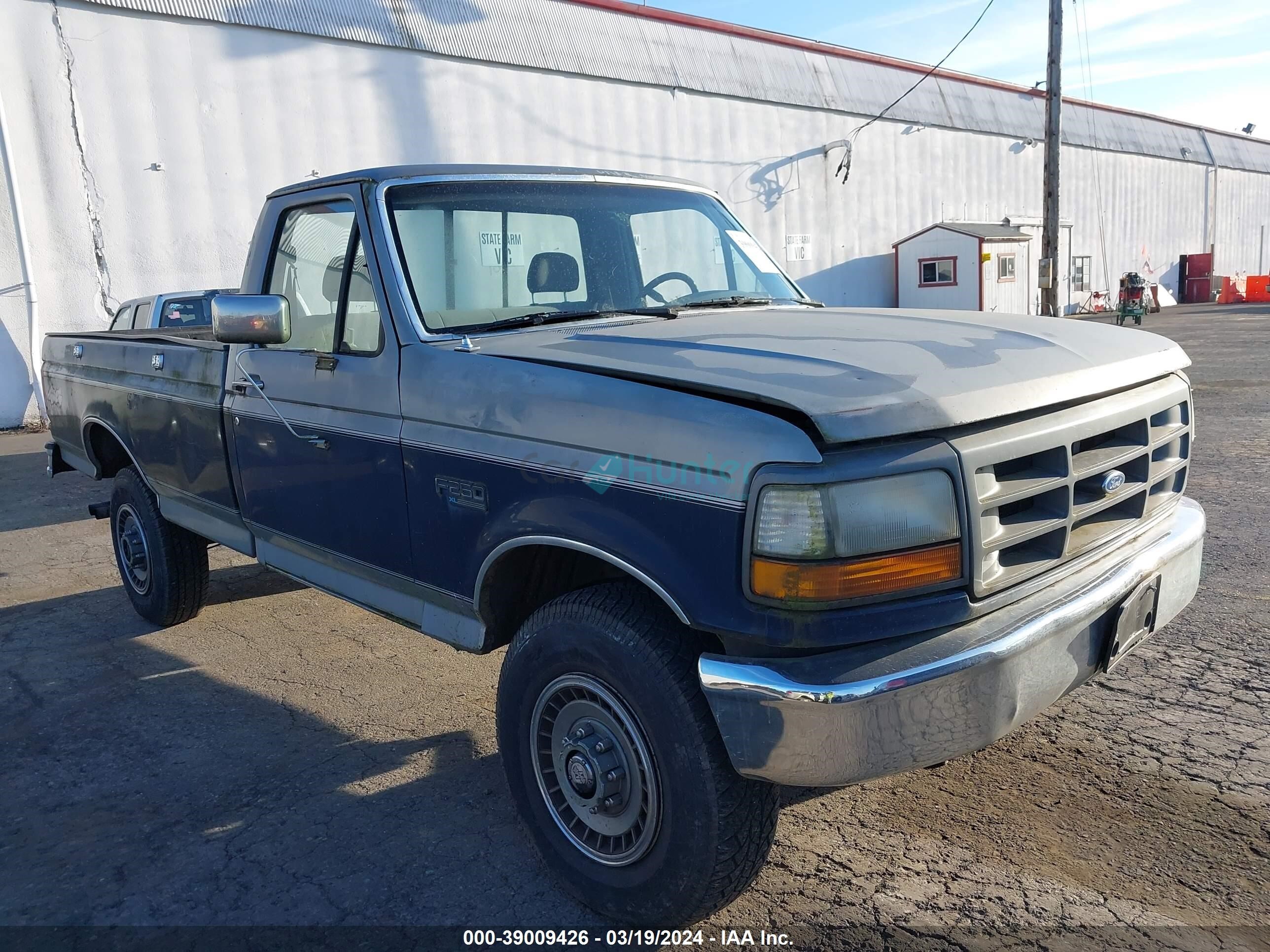 ford f250 1993 2fthf26g7pca77713