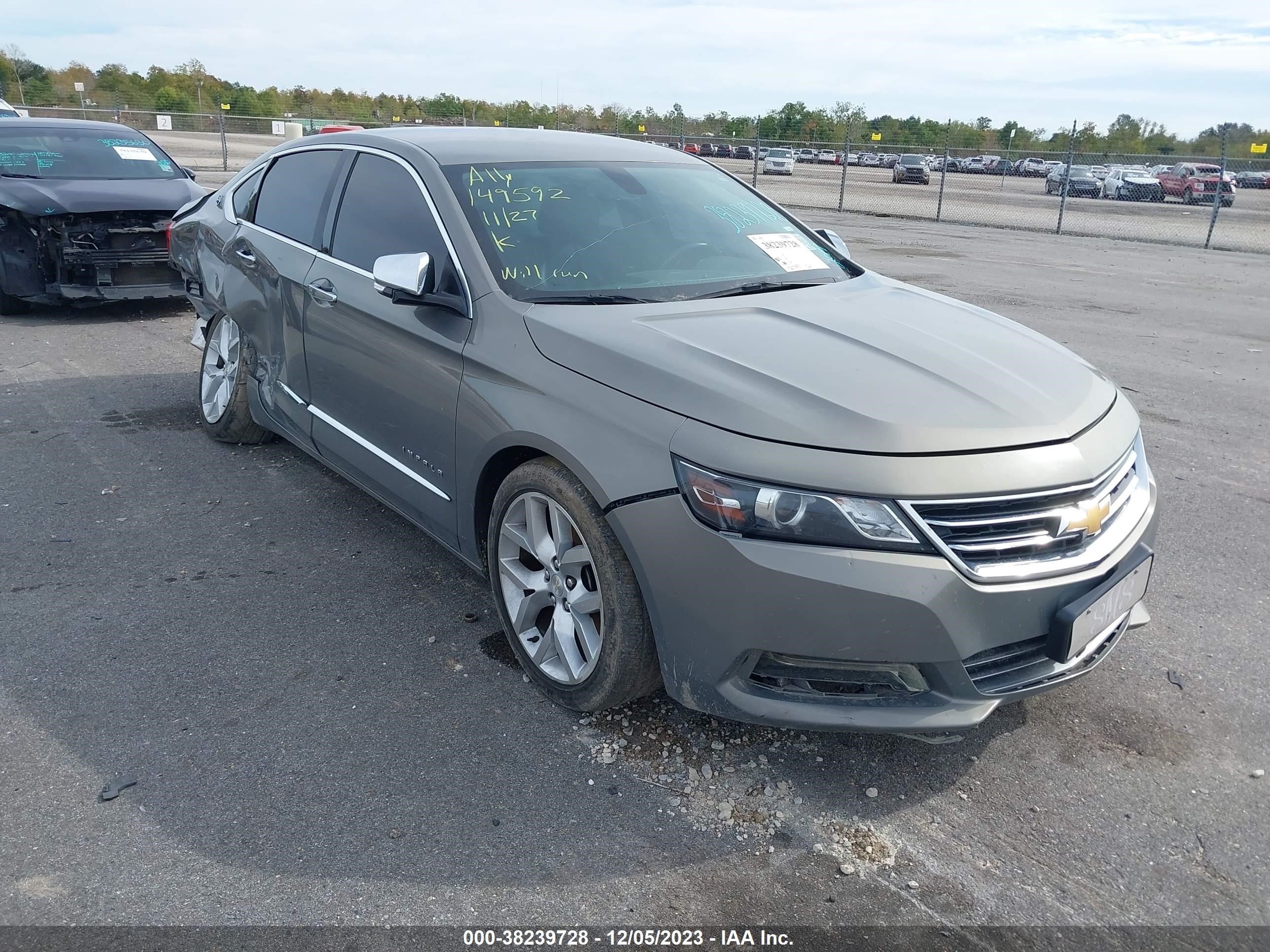 chevrolet impala 2019 2g1105s31k9149592