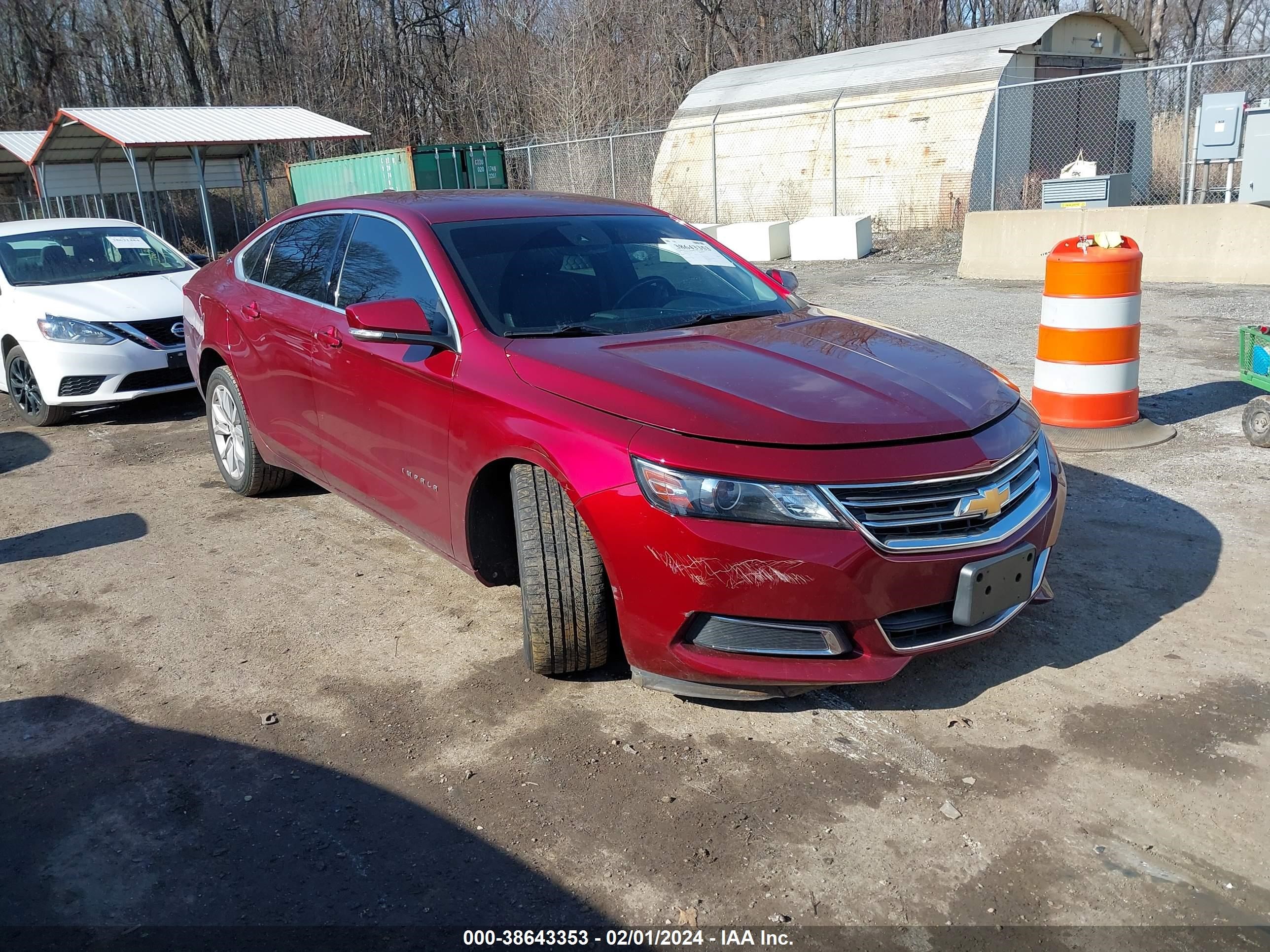 chevrolet impala 2017 2g1105s34h9143696