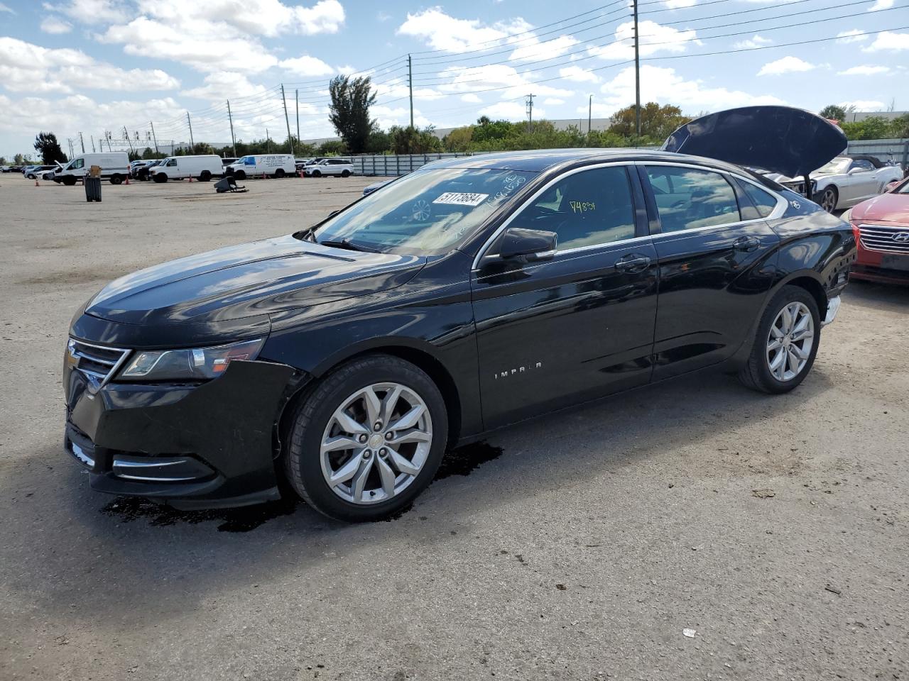 chevrolet impala 2017 2g1105s38h9118798