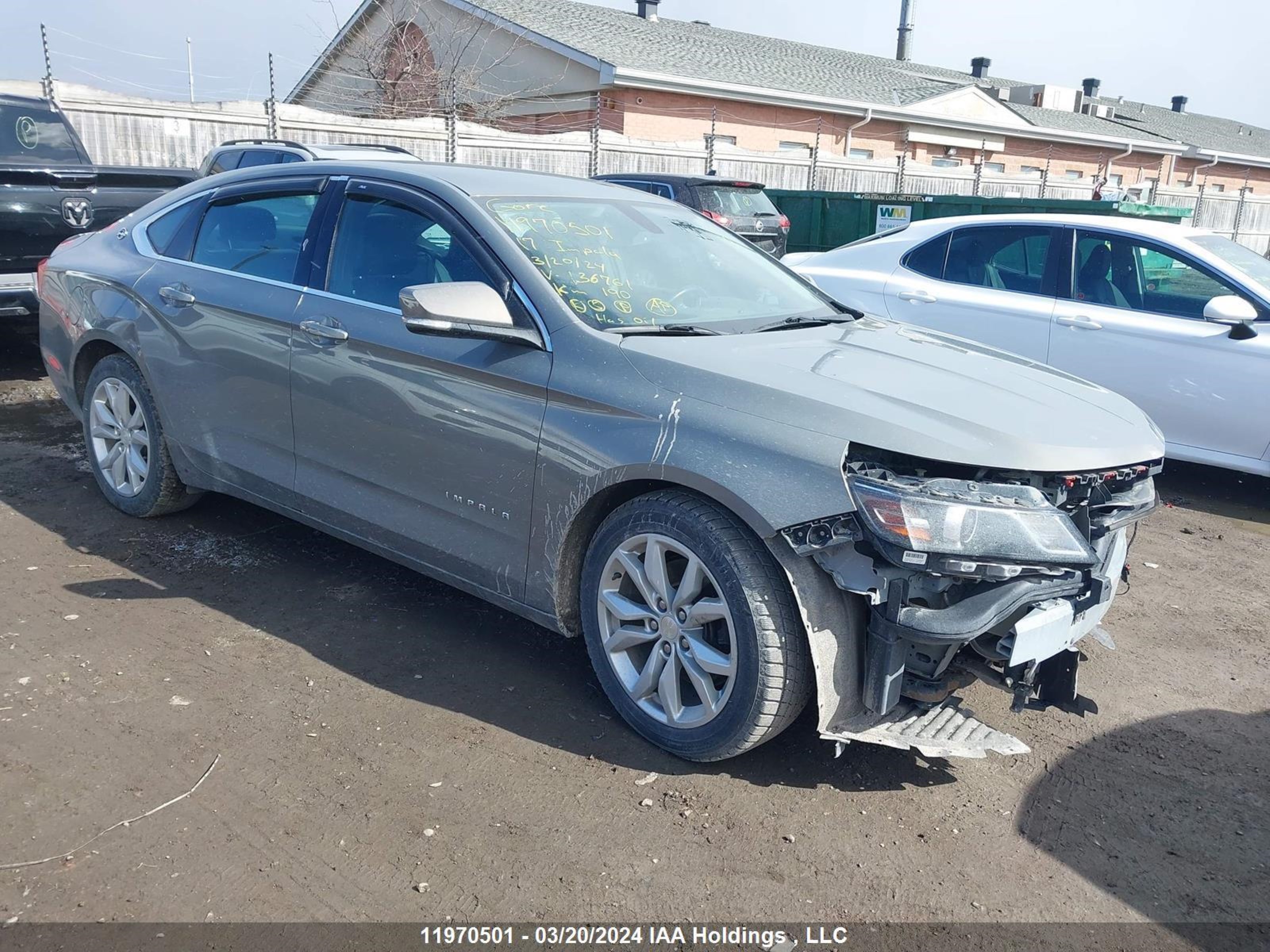 chevrolet impala 2017 2g1105sa0h9136761