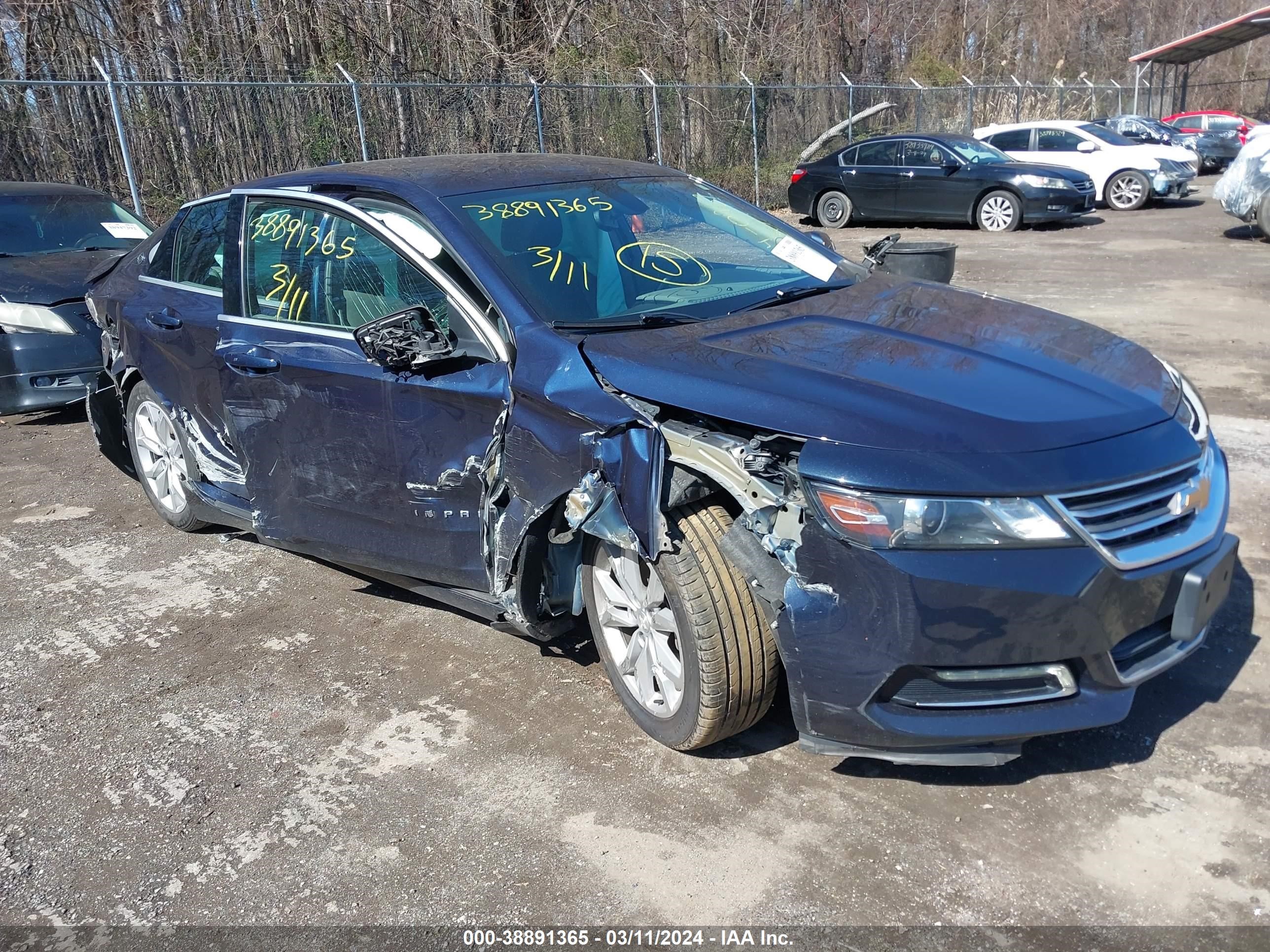 chevrolet impala 2018 2g1105sa1j9105878