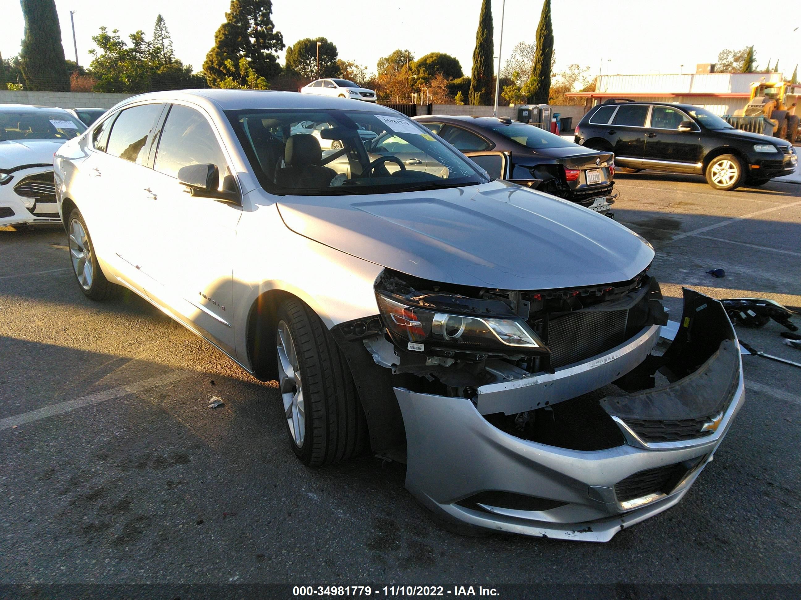 chevrolet impala 2018 2g1125s31j9132428