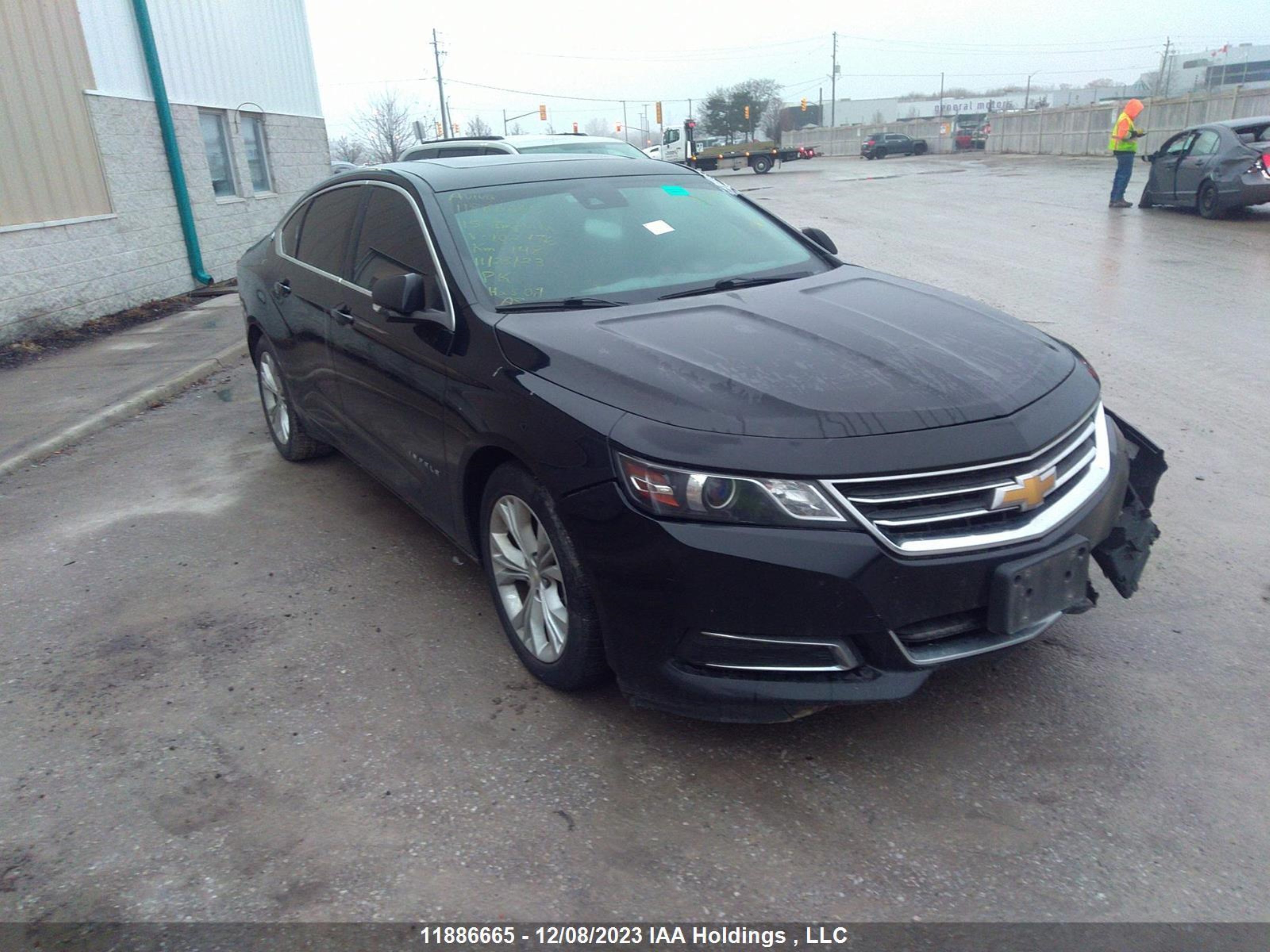 chevrolet impala 2015 2g1125s36f9102476