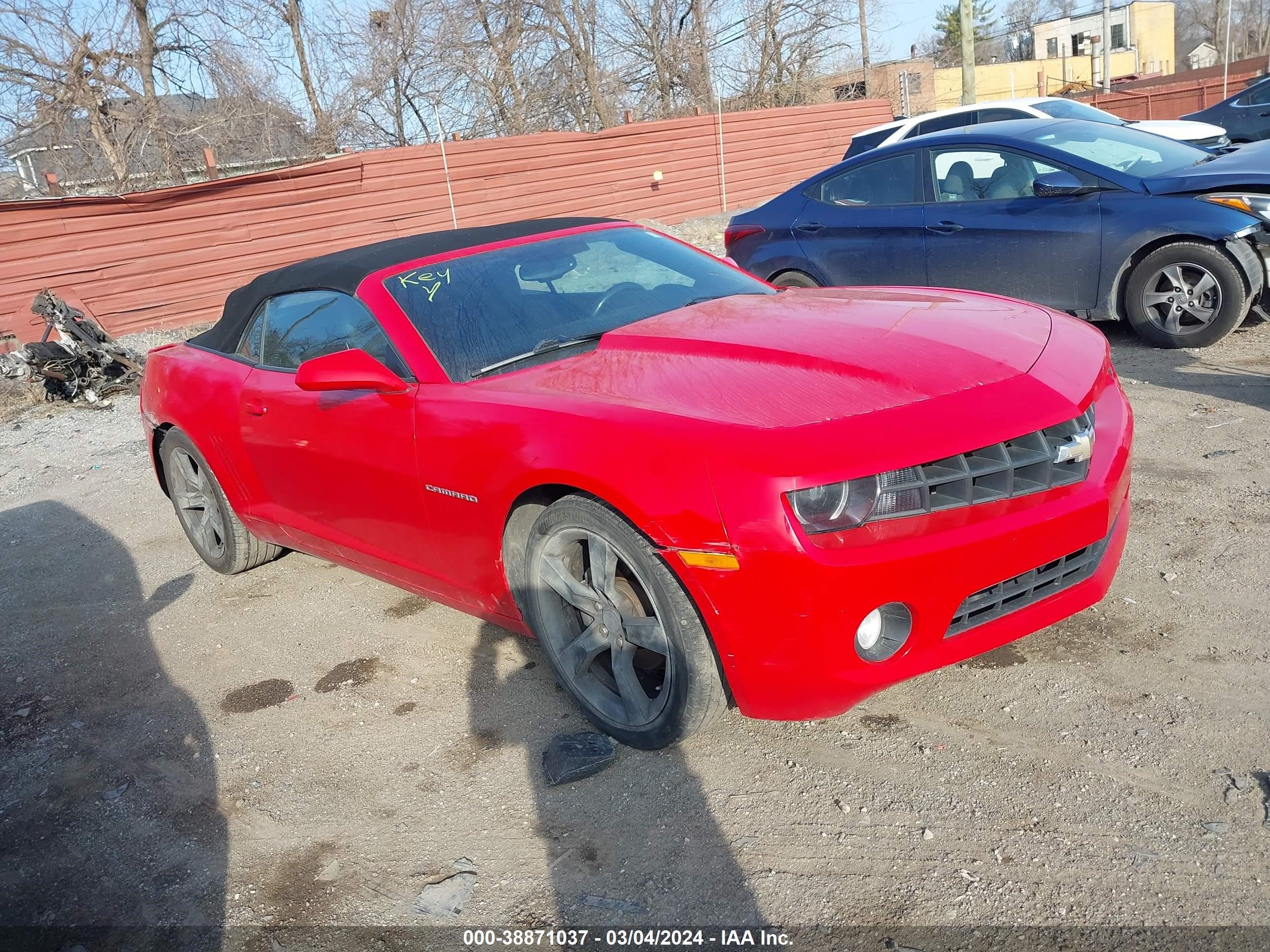 chevrolet camaro 2011 2g1fc3dd1b9165136