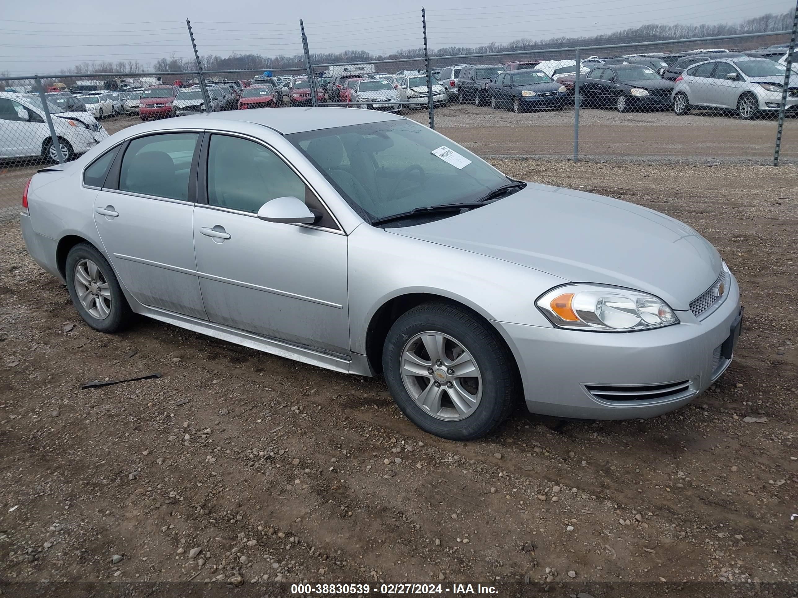 chevrolet impala 2016 2g1wa5e36g1102188