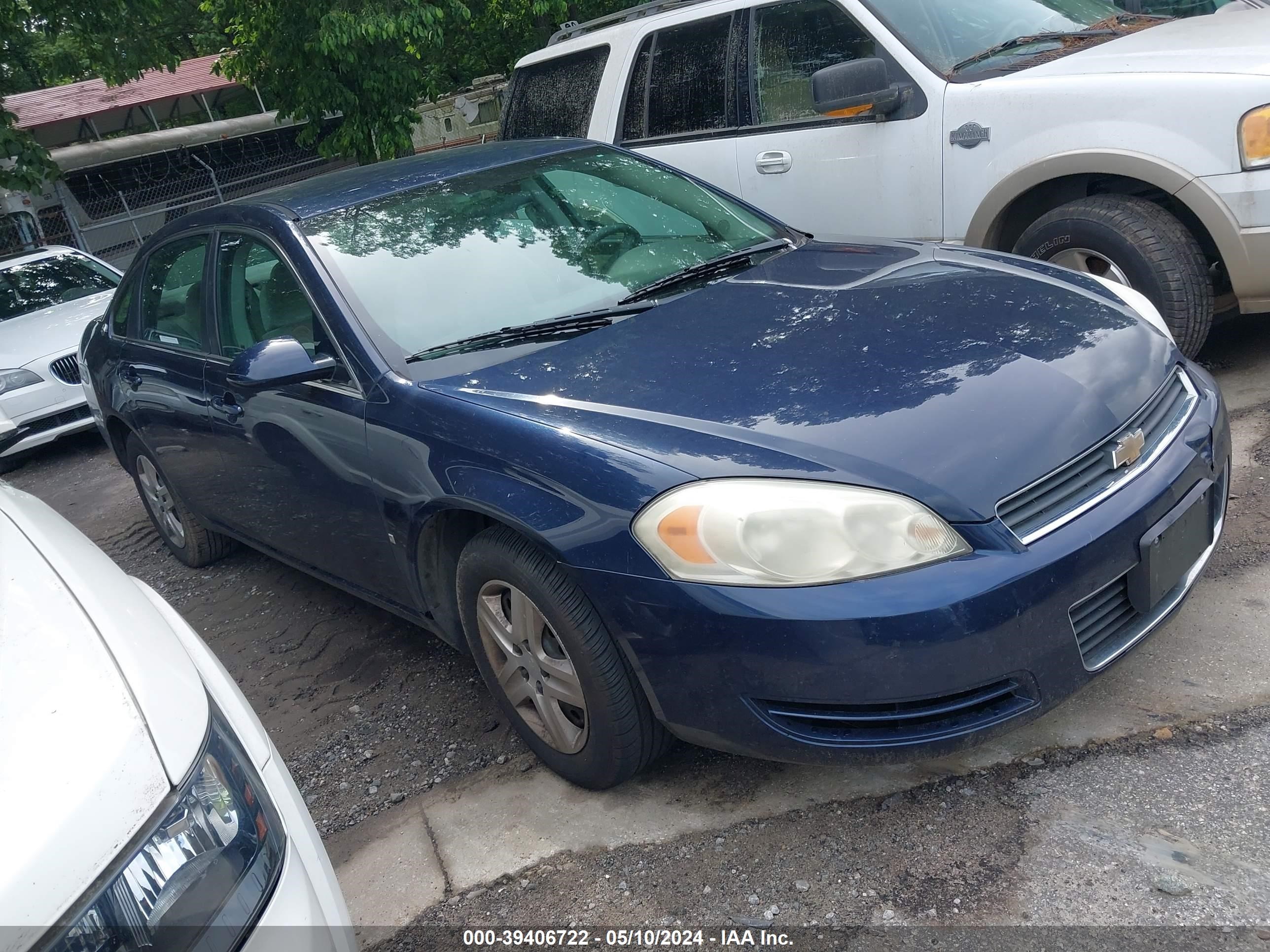 chevrolet impala 2008 2g1wb55k789164237