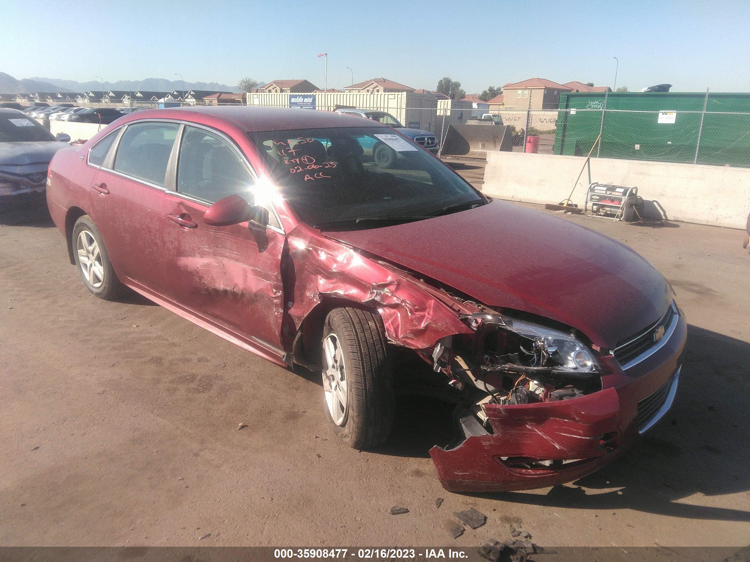 chevrolet impala 2009 2g1wb57k991276289