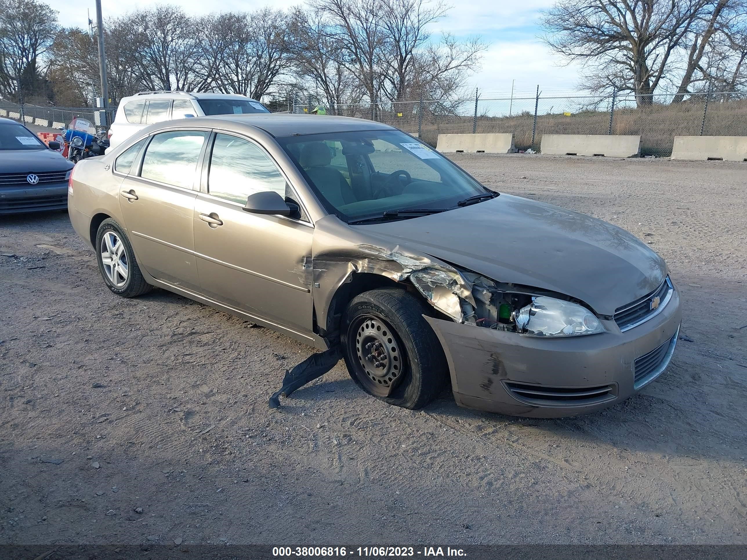 chevrolet impala 2007 2g1wb58k079171752