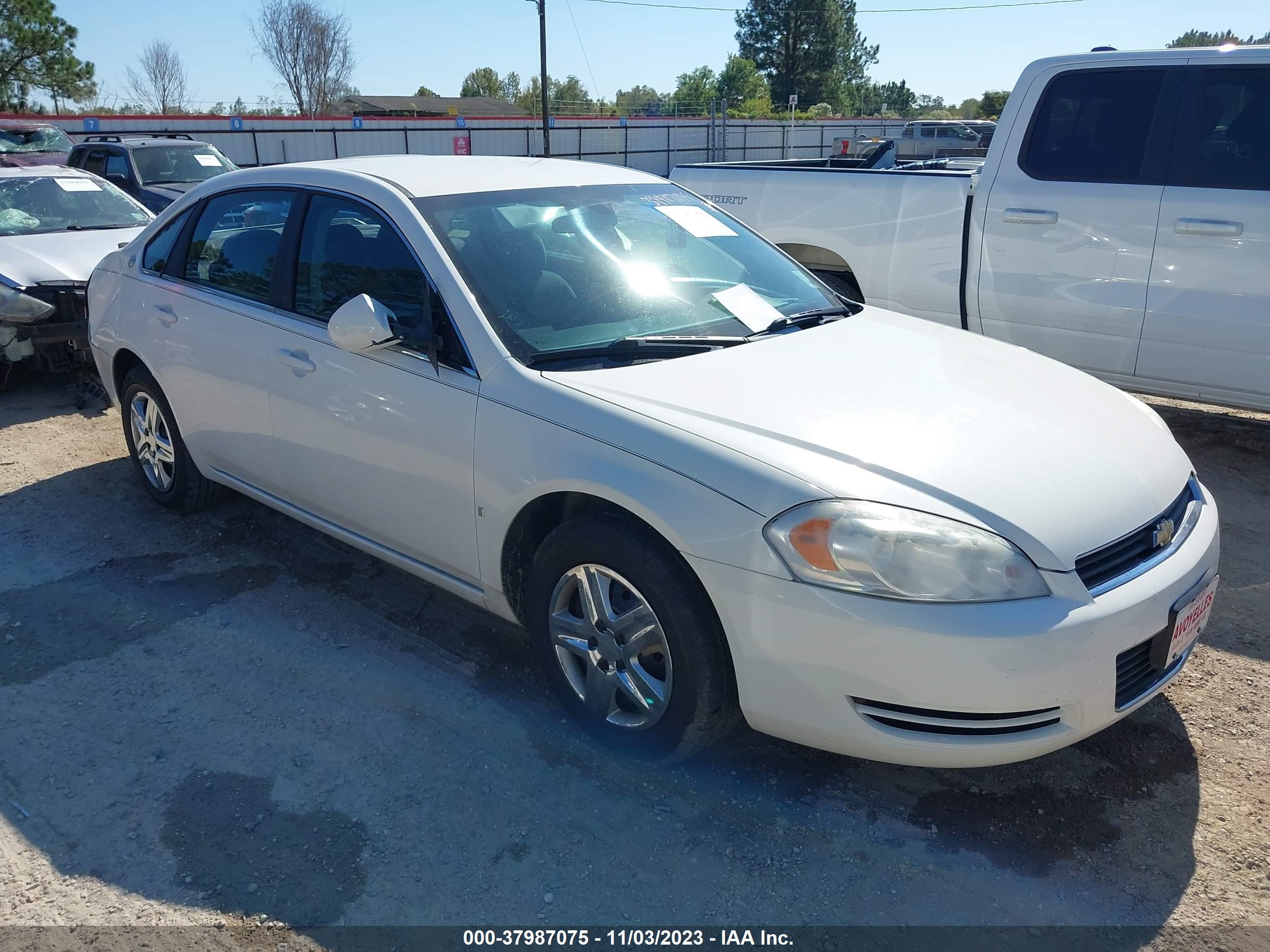 chevrolet impala 2008 2g1wb58k081272998