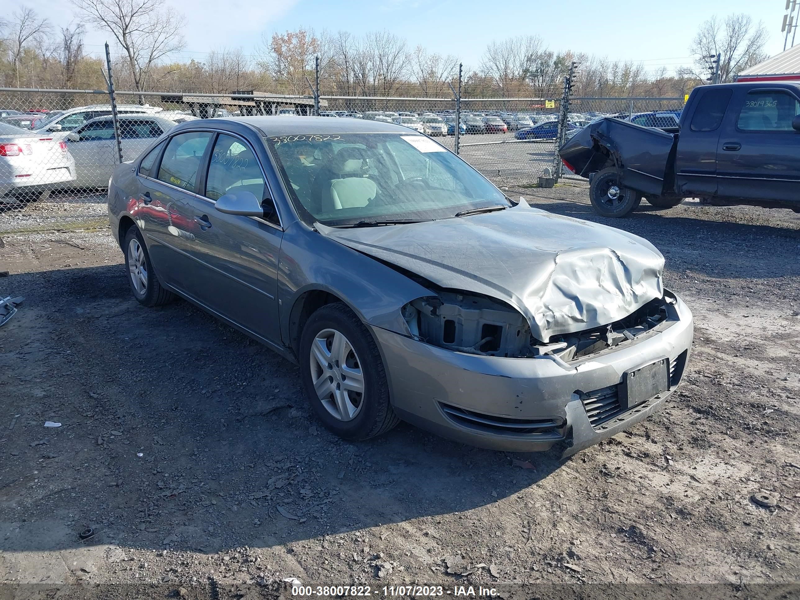 chevrolet impala 2007 2g1wb58k179365562