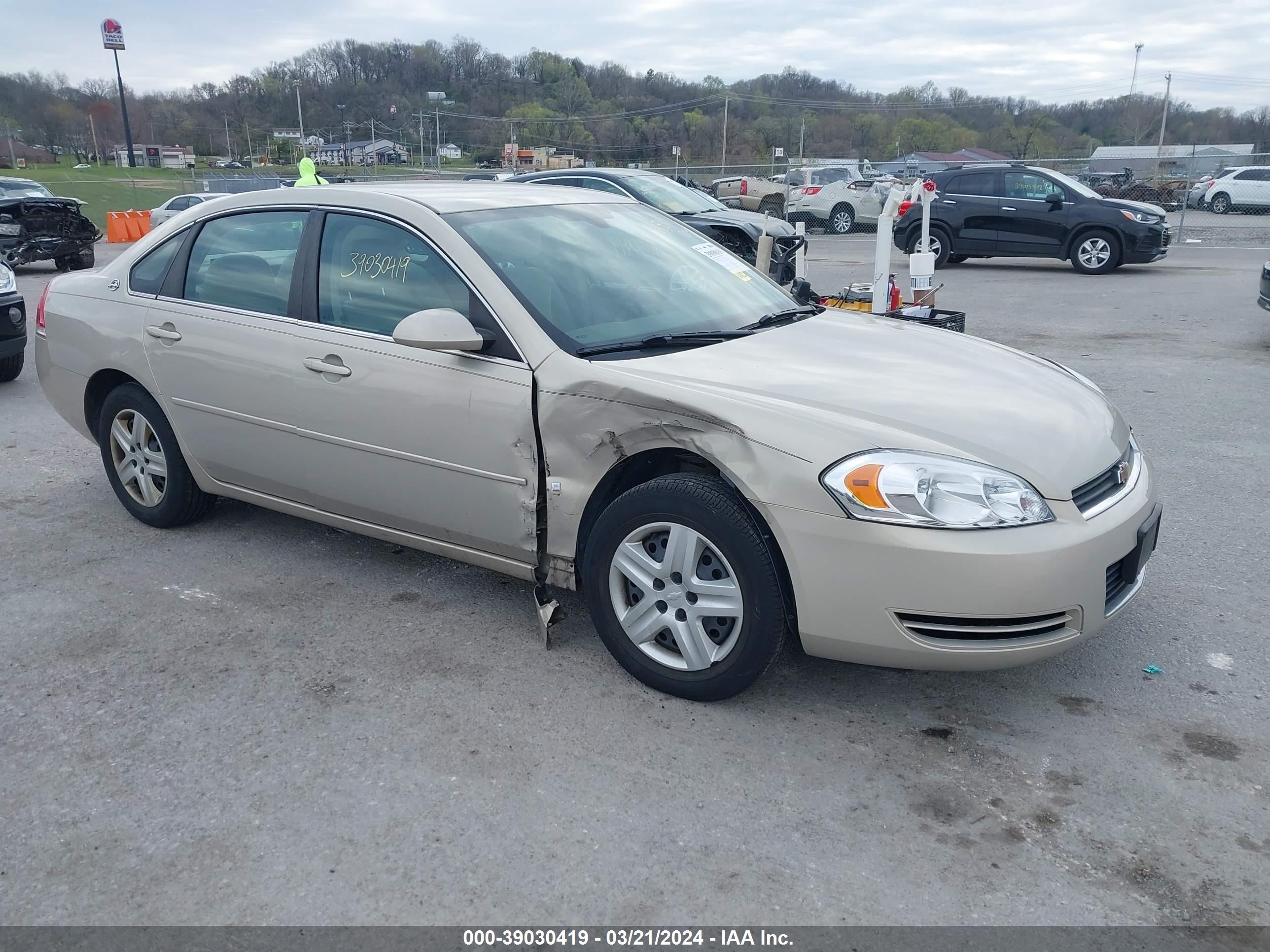 chevrolet impala 2008 2g1wb58k389286122