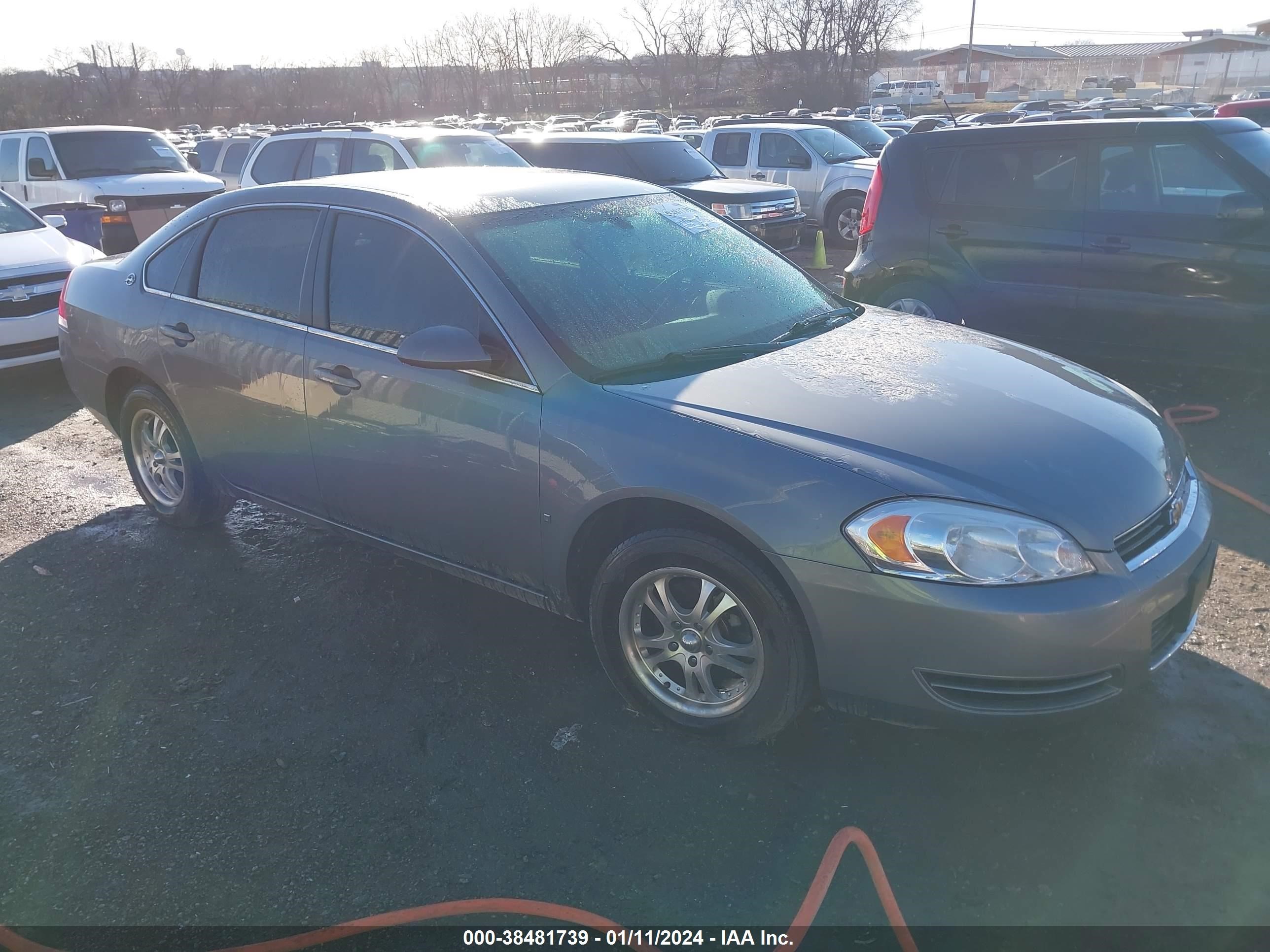 chevrolet impala 2008 2g1wb58k681288767