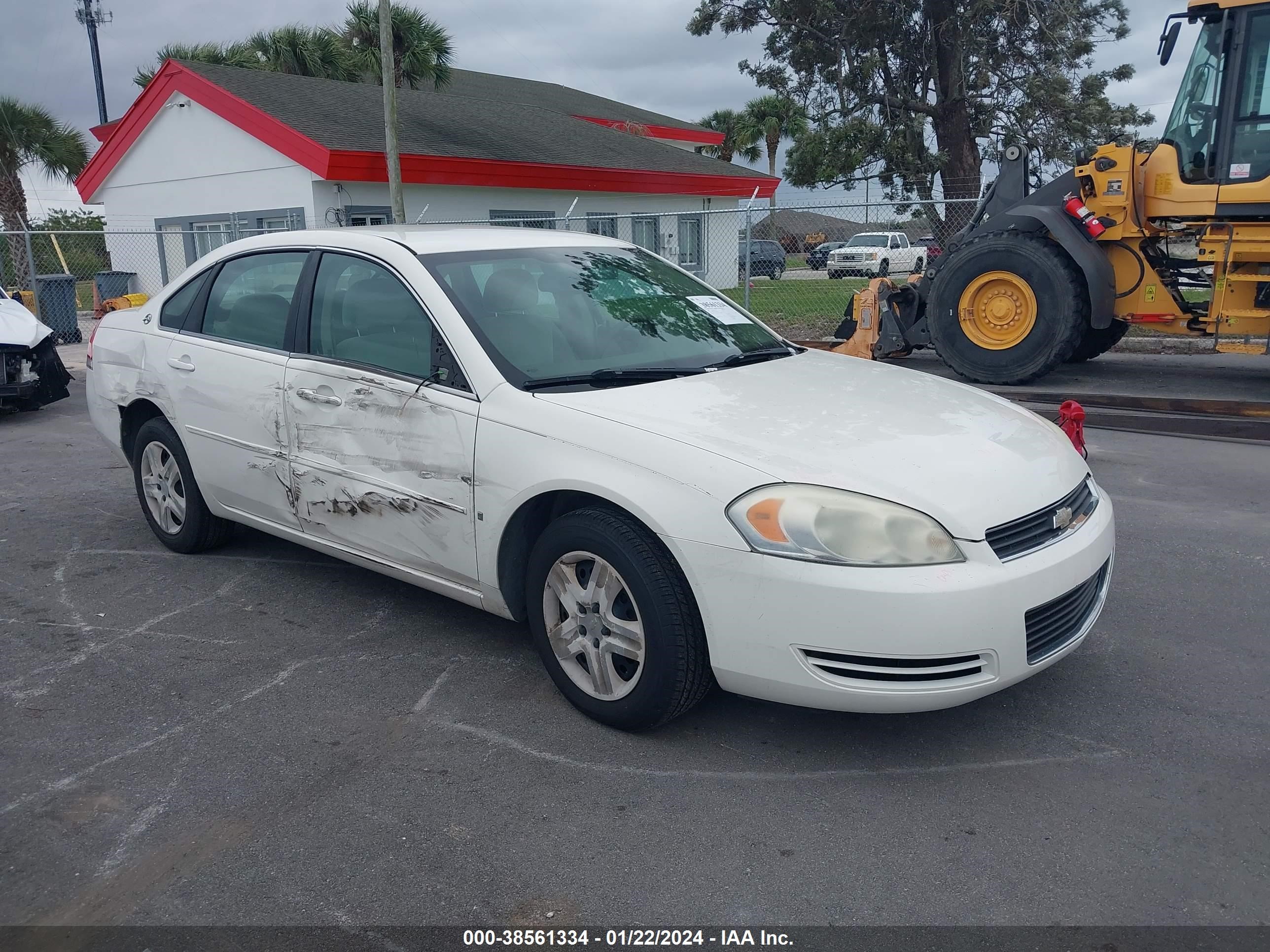 chevrolet impala 2008 2g1wb58k681329365