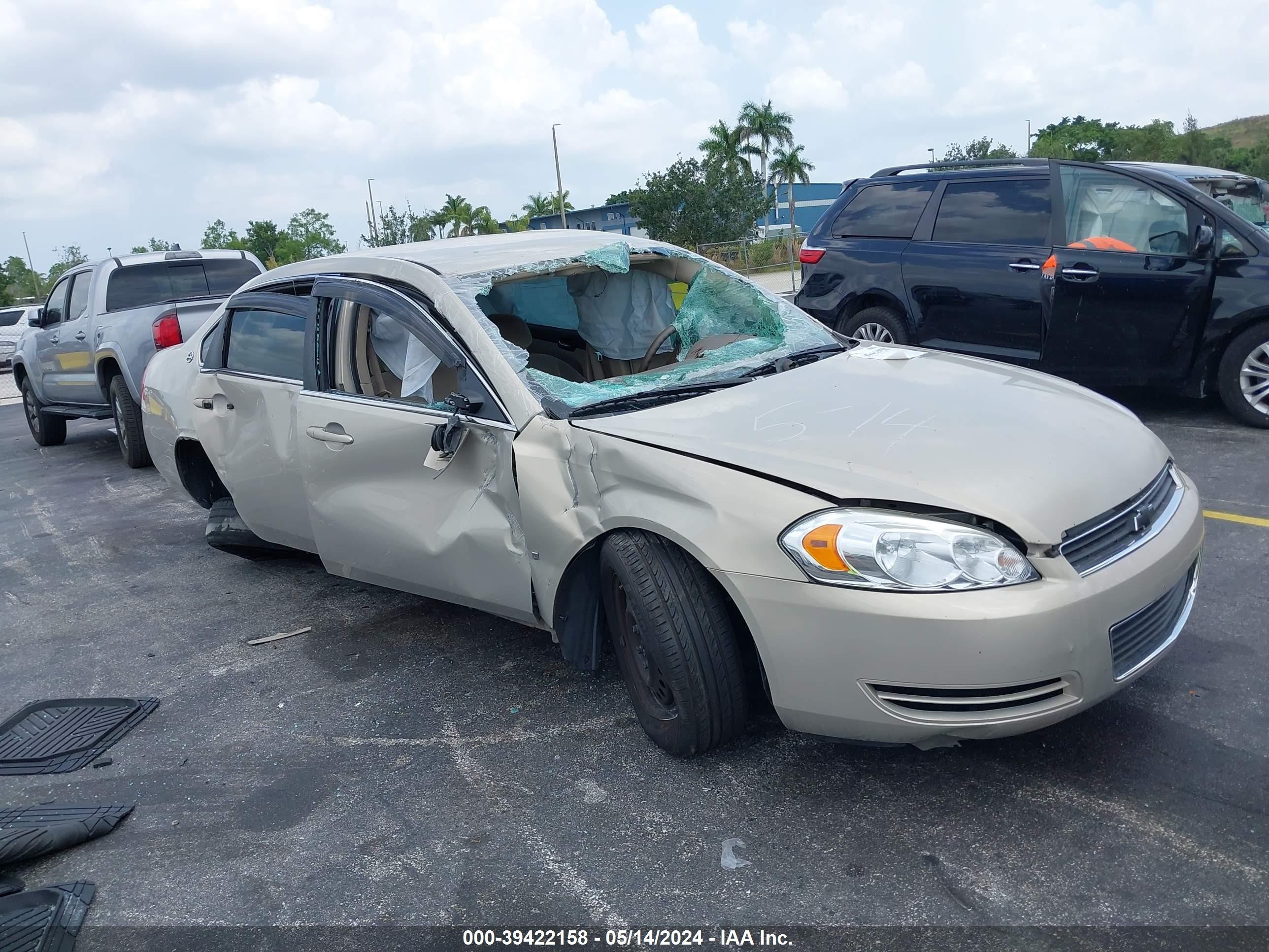 chevrolet impala 2008 2g1wb58k781294335