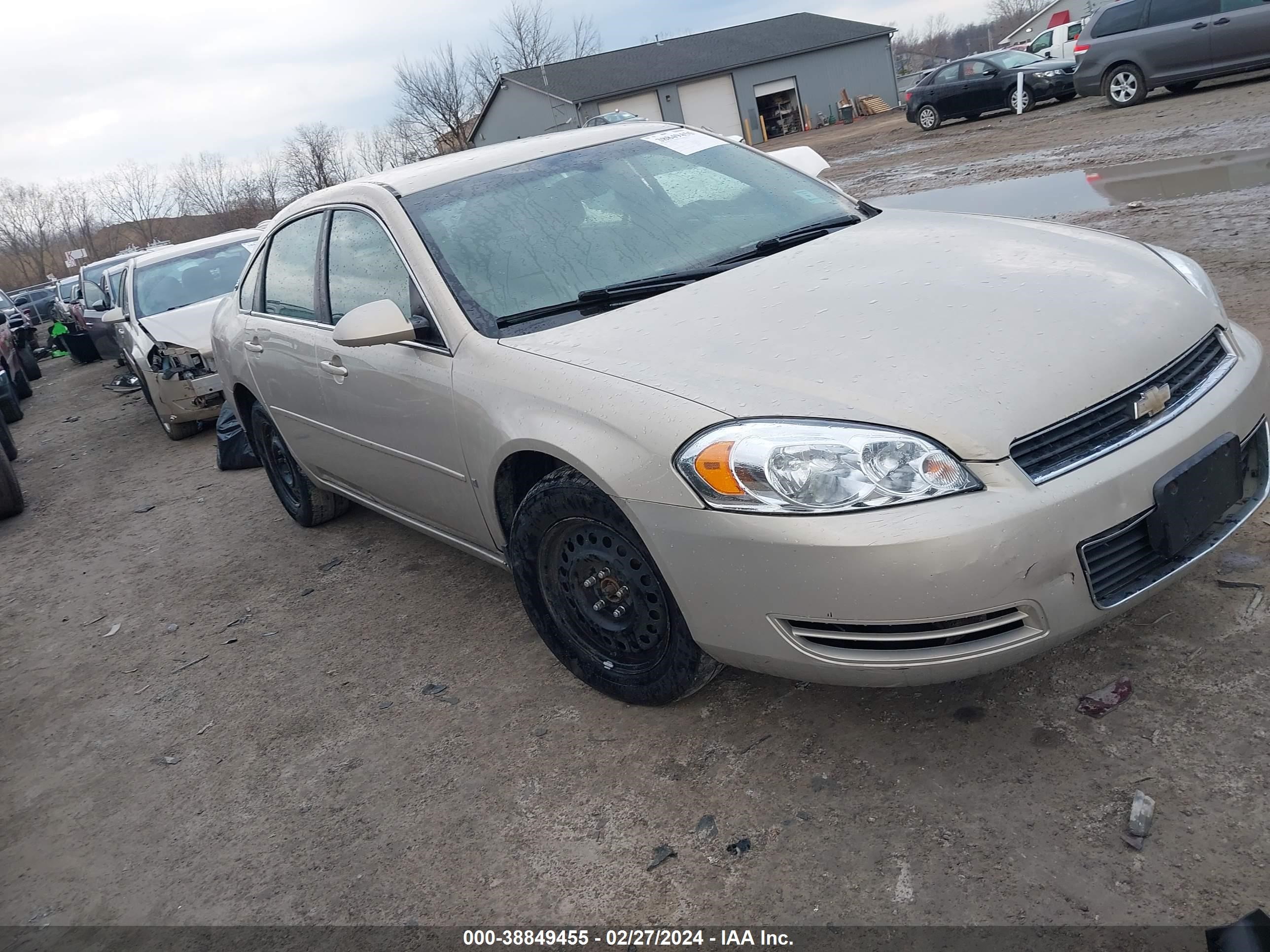 chevrolet impala 2008 2g1wb58k781372418