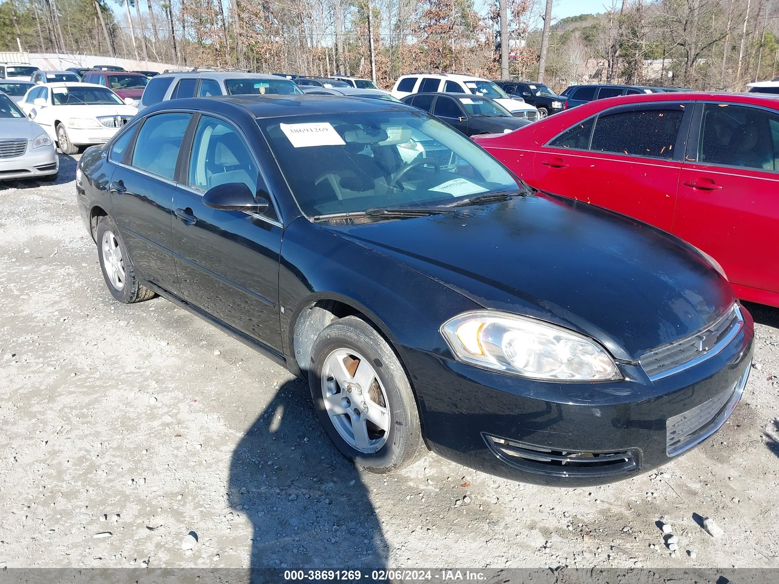 chevrolet impala 2006 2g1wb58k869248737