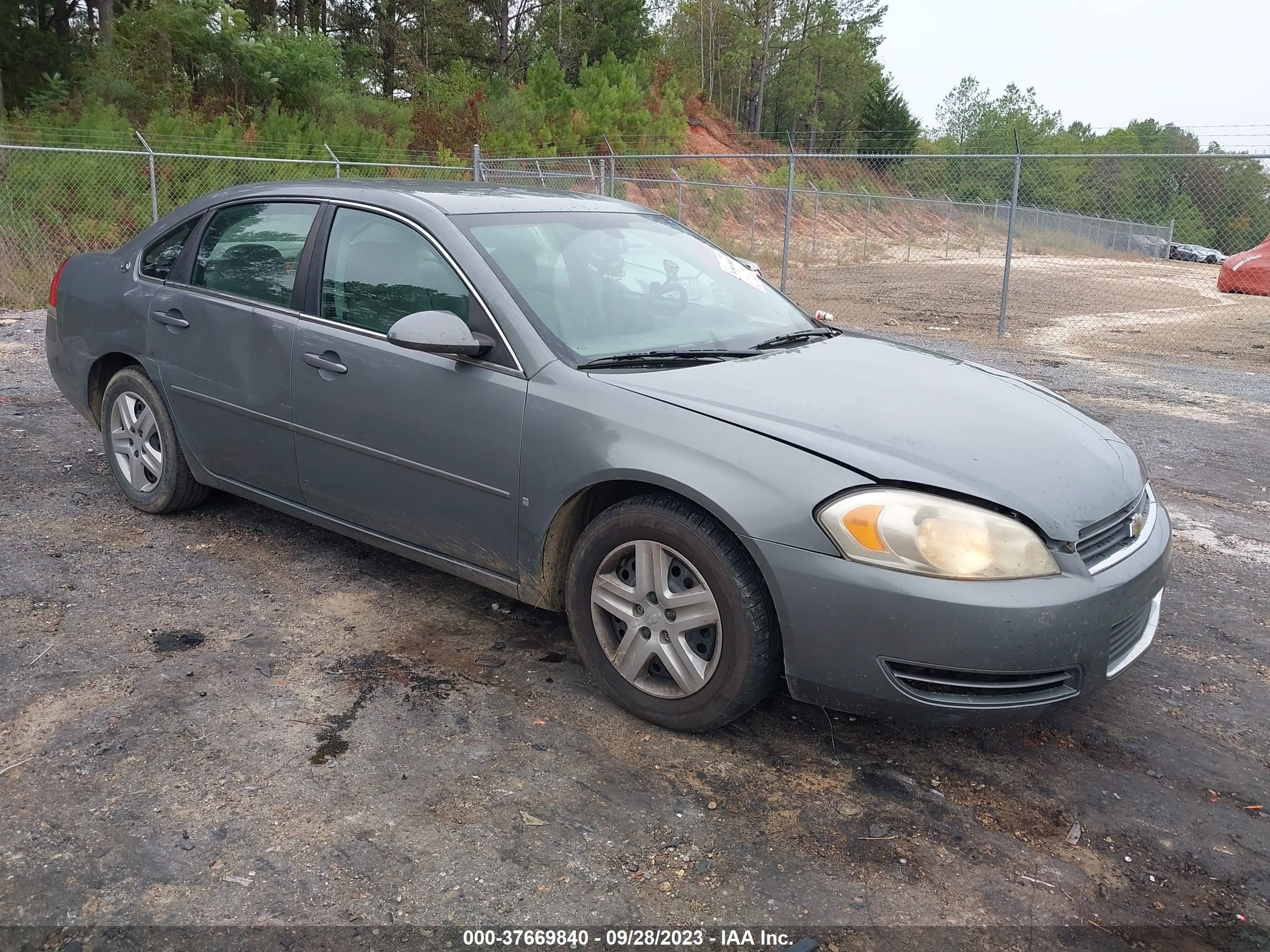 chevrolet impala 2008 2g1wb58k881369754