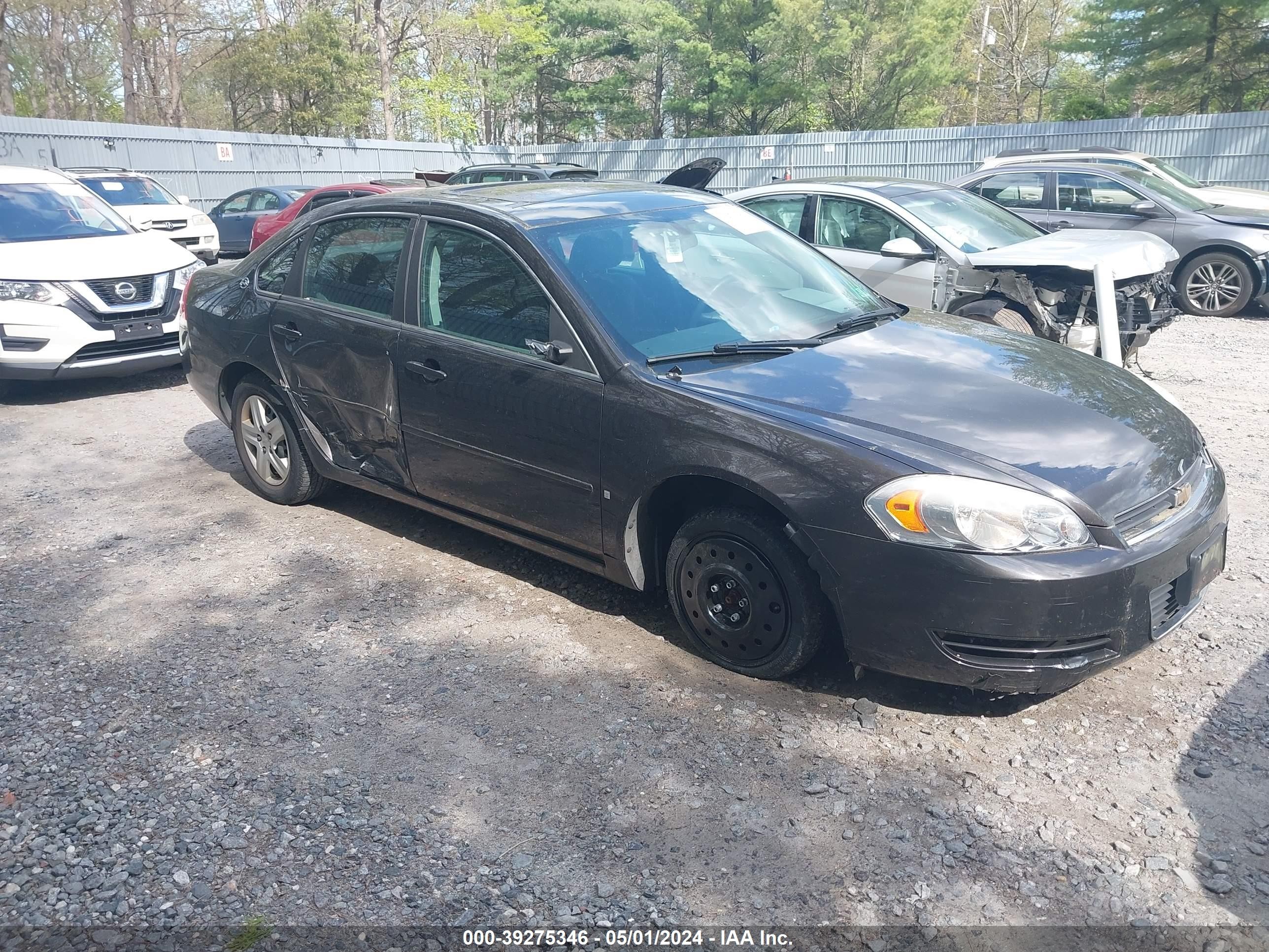 chevrolet impala 2008 2g1wb58n281199305