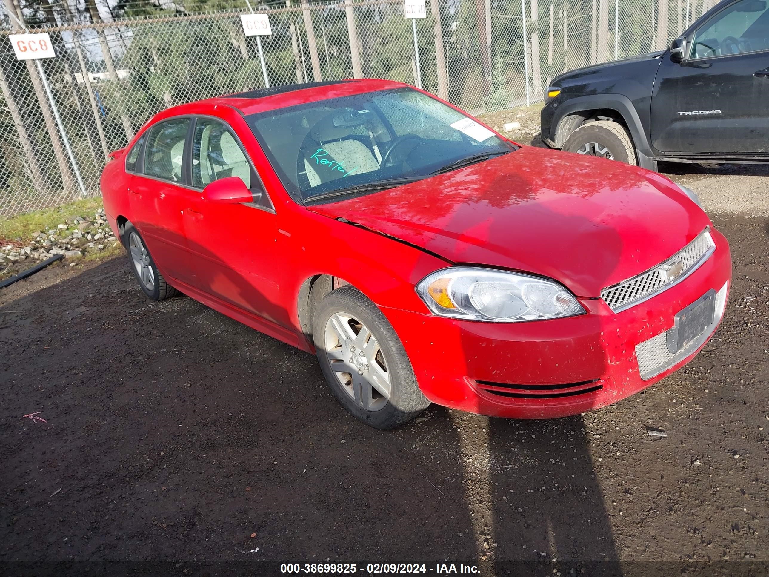 chevrolet impala 2012 2g1wb5e31c1187643