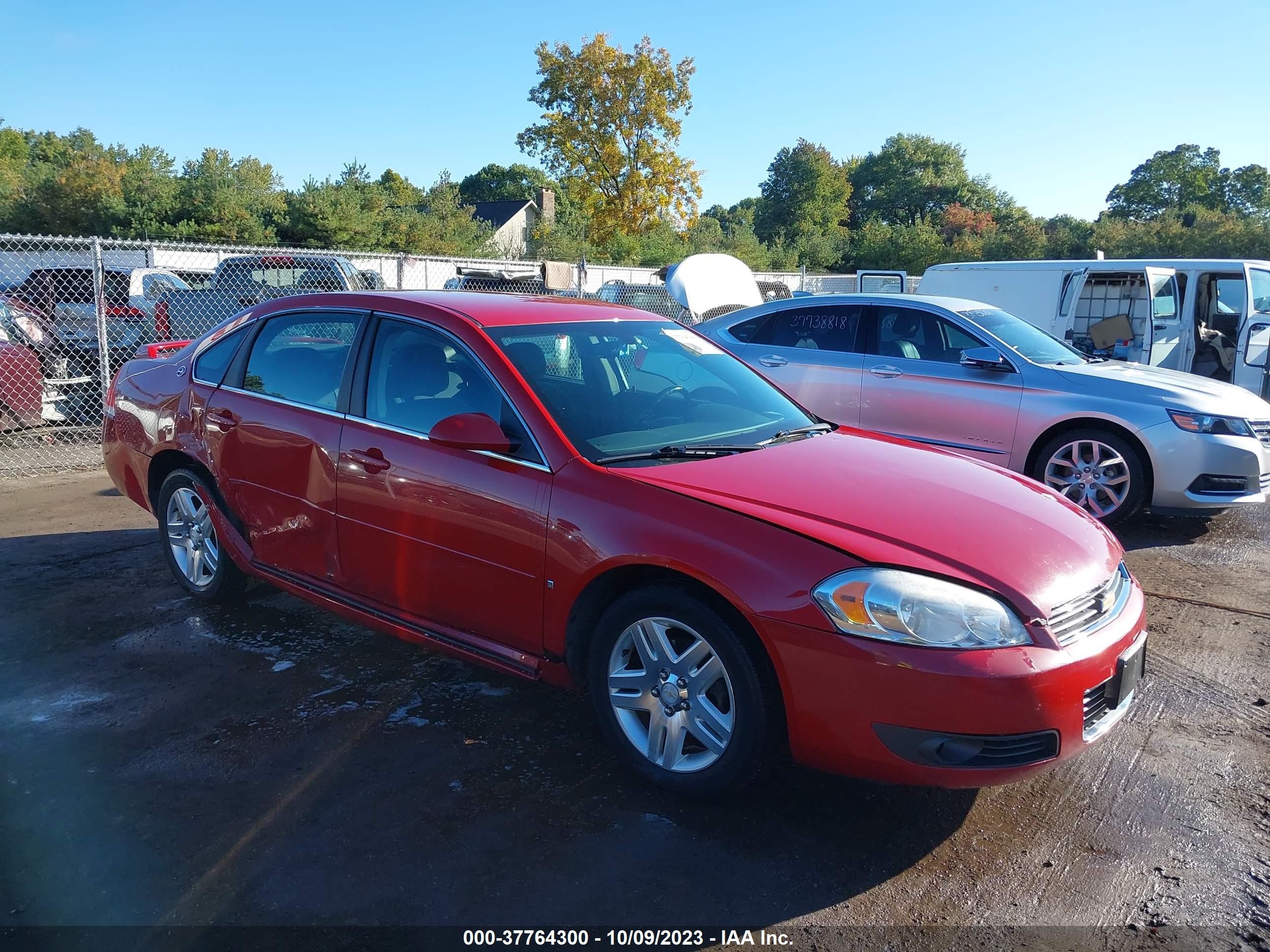 chevrolet impala 2008 2g1wc583081231843